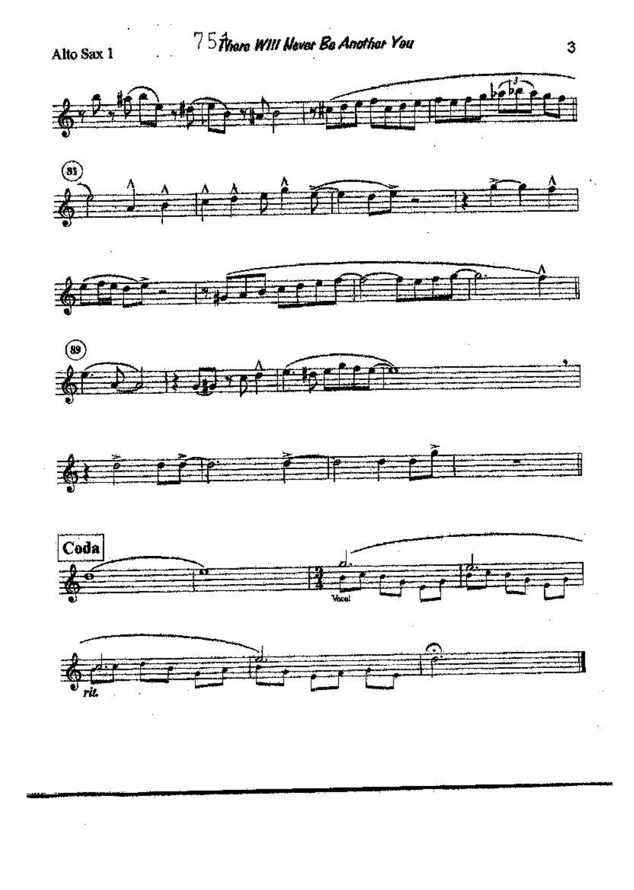 There Nill Never Be Another You-Wolfe Vocal no part — page 3