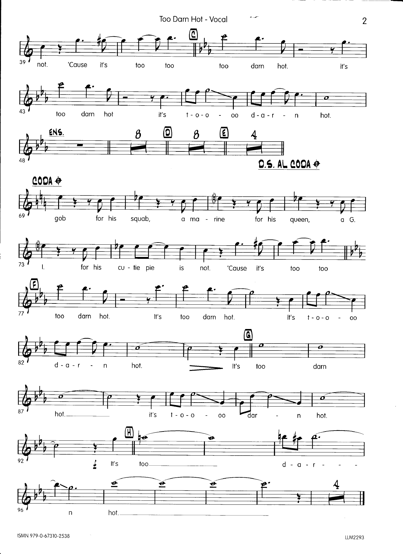 Too darn hot - vocal — page 2