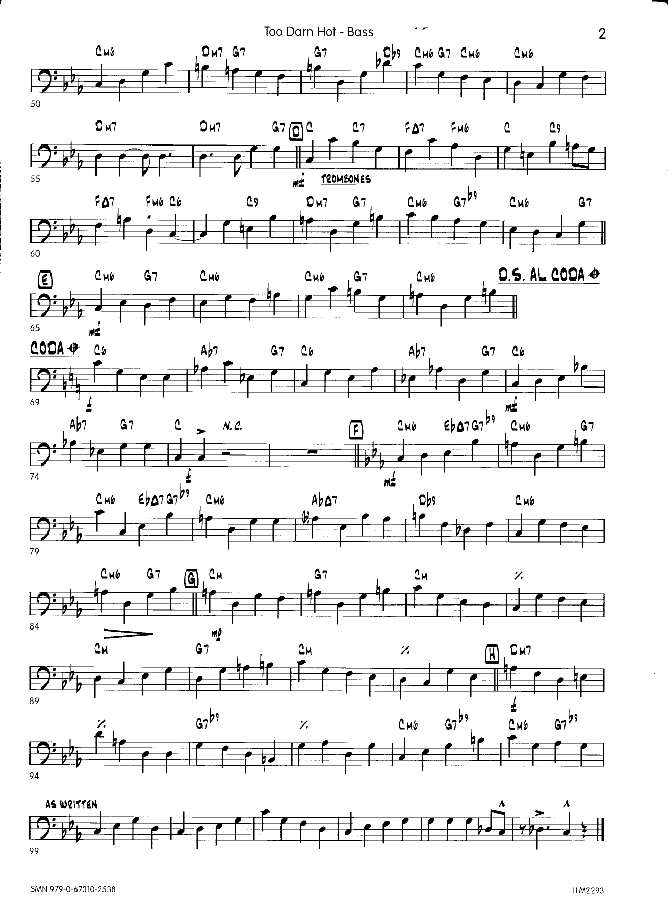Too darn hot - bass-guitar-drums — page 2
