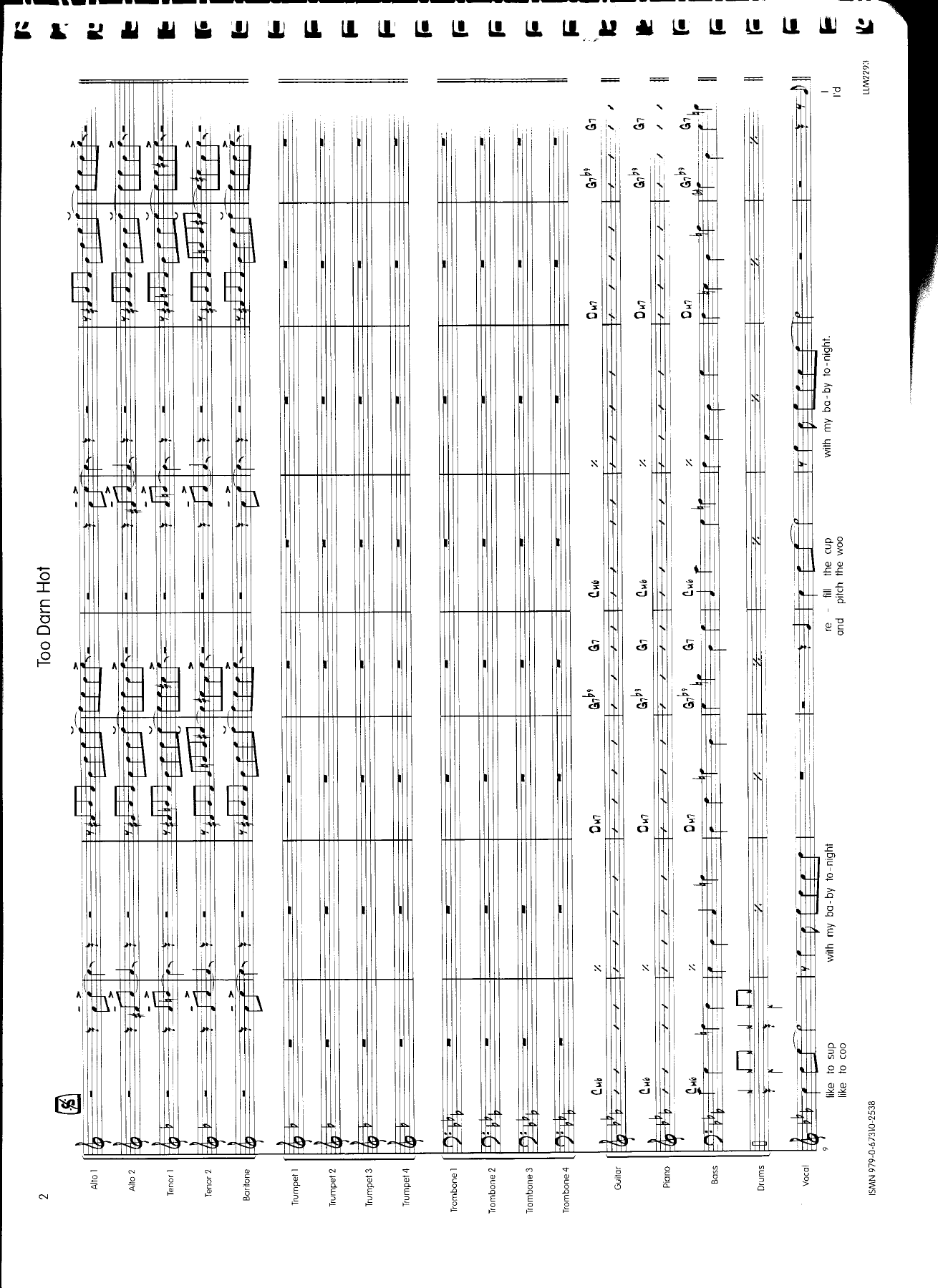 Too darn hot - score — page 2
