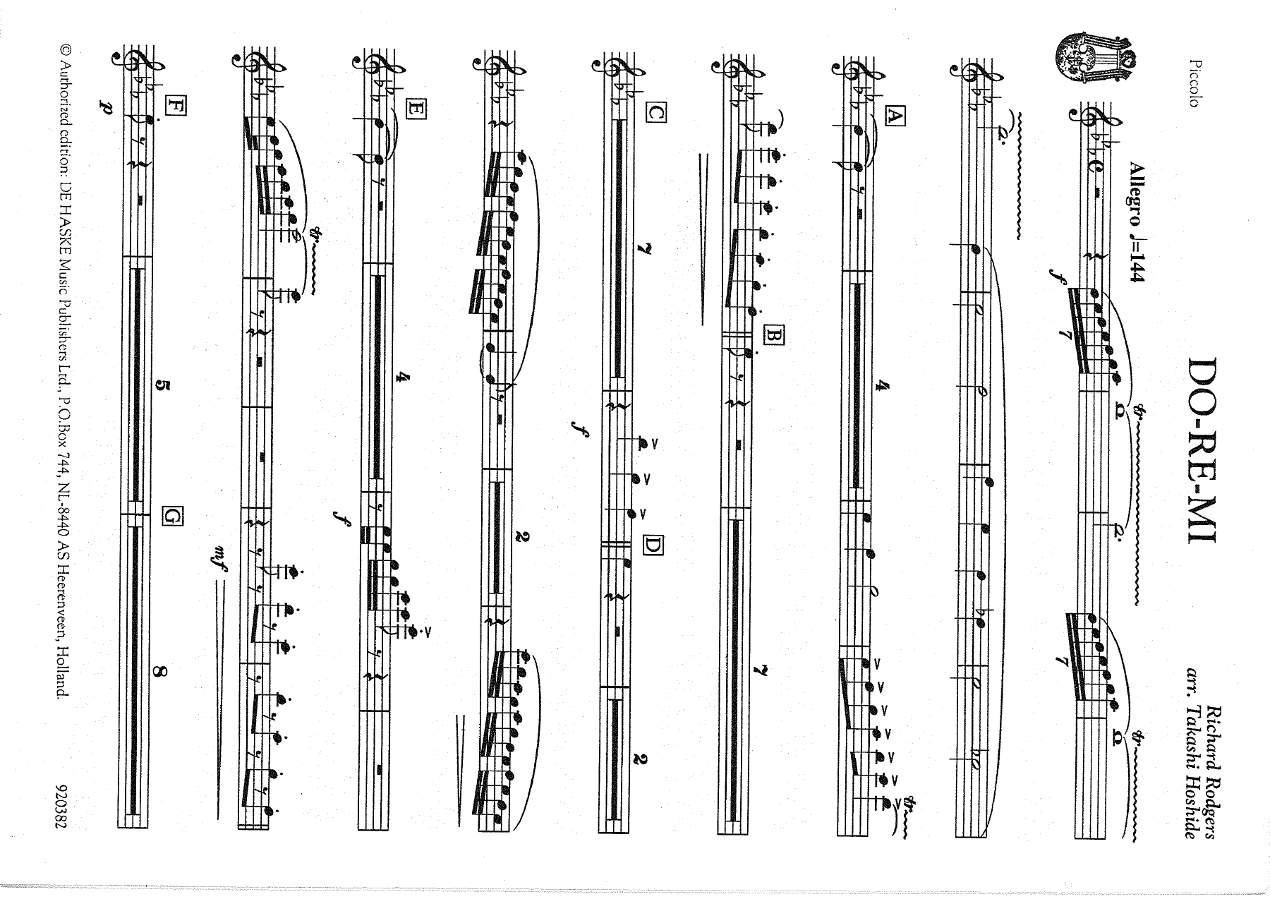 Do re mi - parti A — sheet music preview