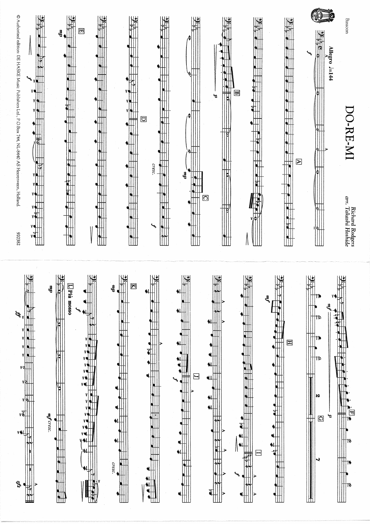 Do re mi - parti B — sheet music cover (first page)