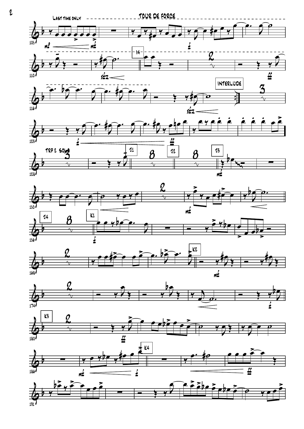 TourDeForce - Trumpet in Bb — page 2
