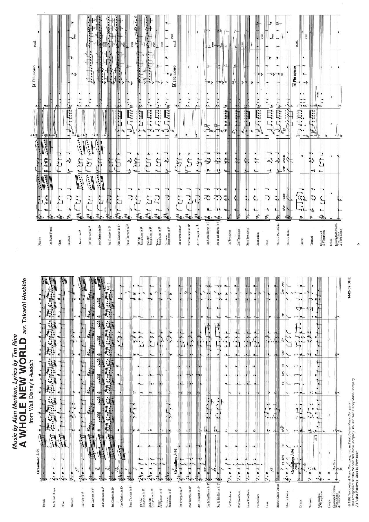 A Whole New World score — page 2