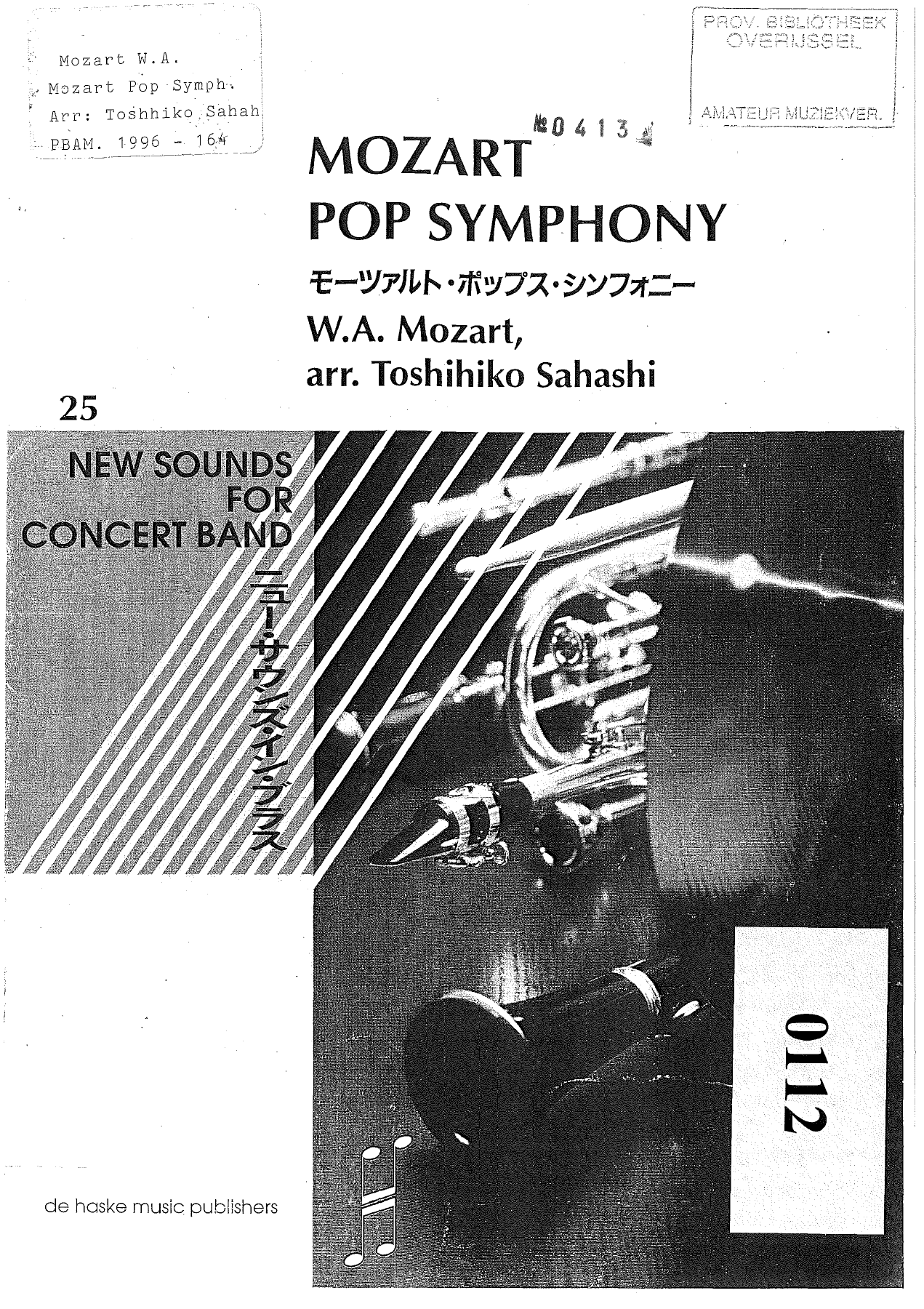 Mozart Pop Symphony — sheet music cover (first page)
