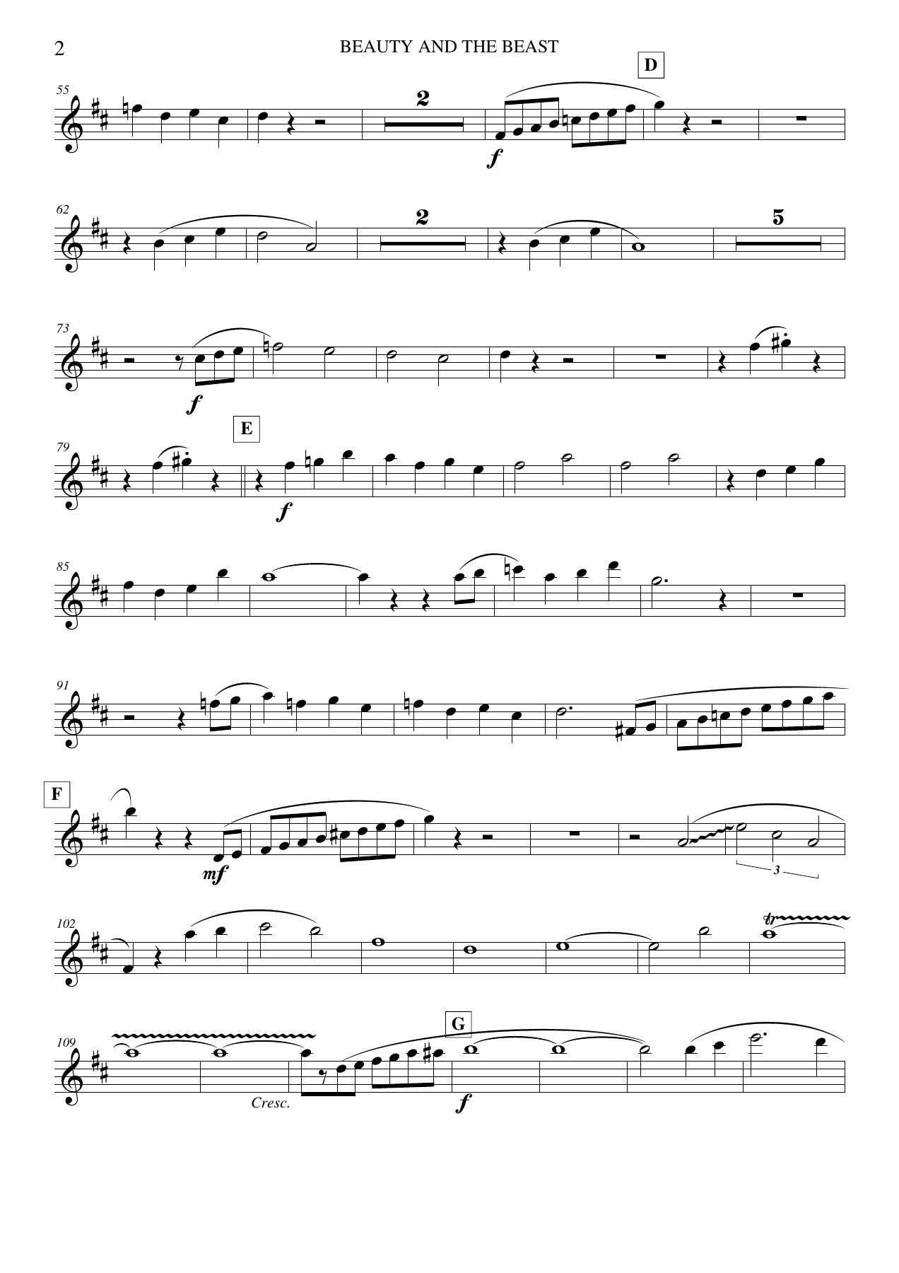 Clarinet in Bb — page 2