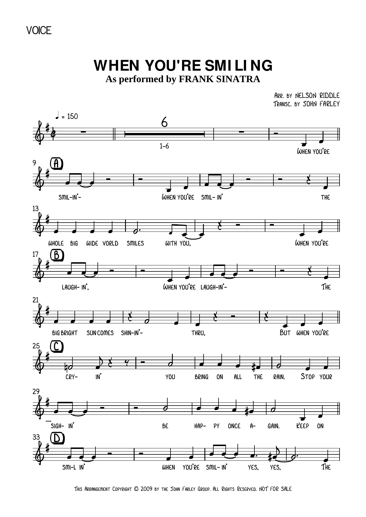 When You're Smiling — sheet music cover (first page)