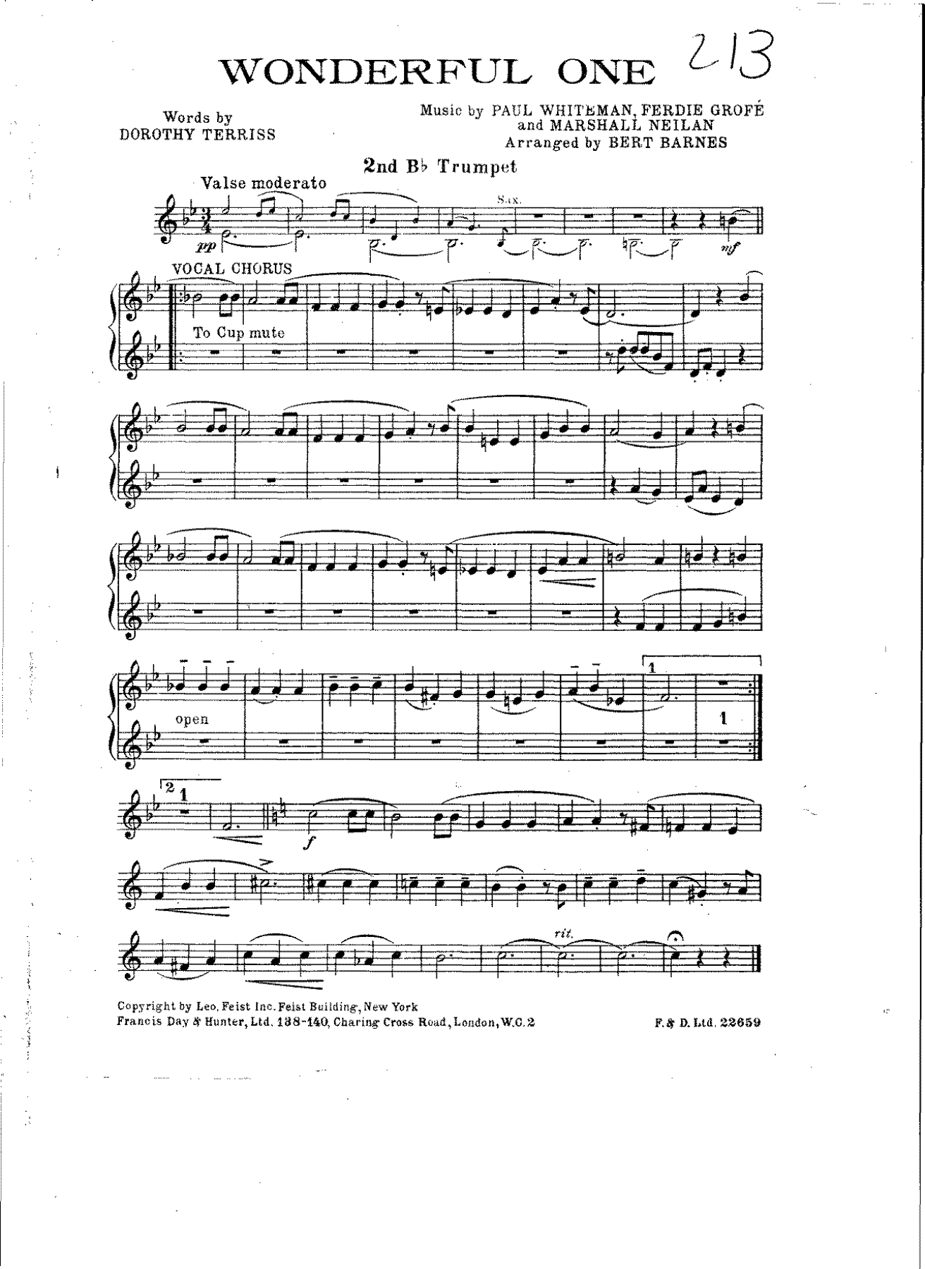 Trumpets234 — sheet music cover (first page)