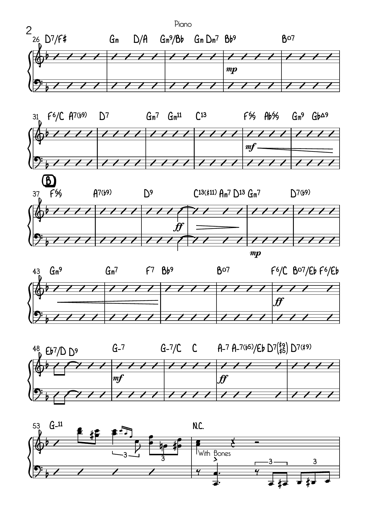 You re Nobody Til Somebody Loves You Piano — page 2