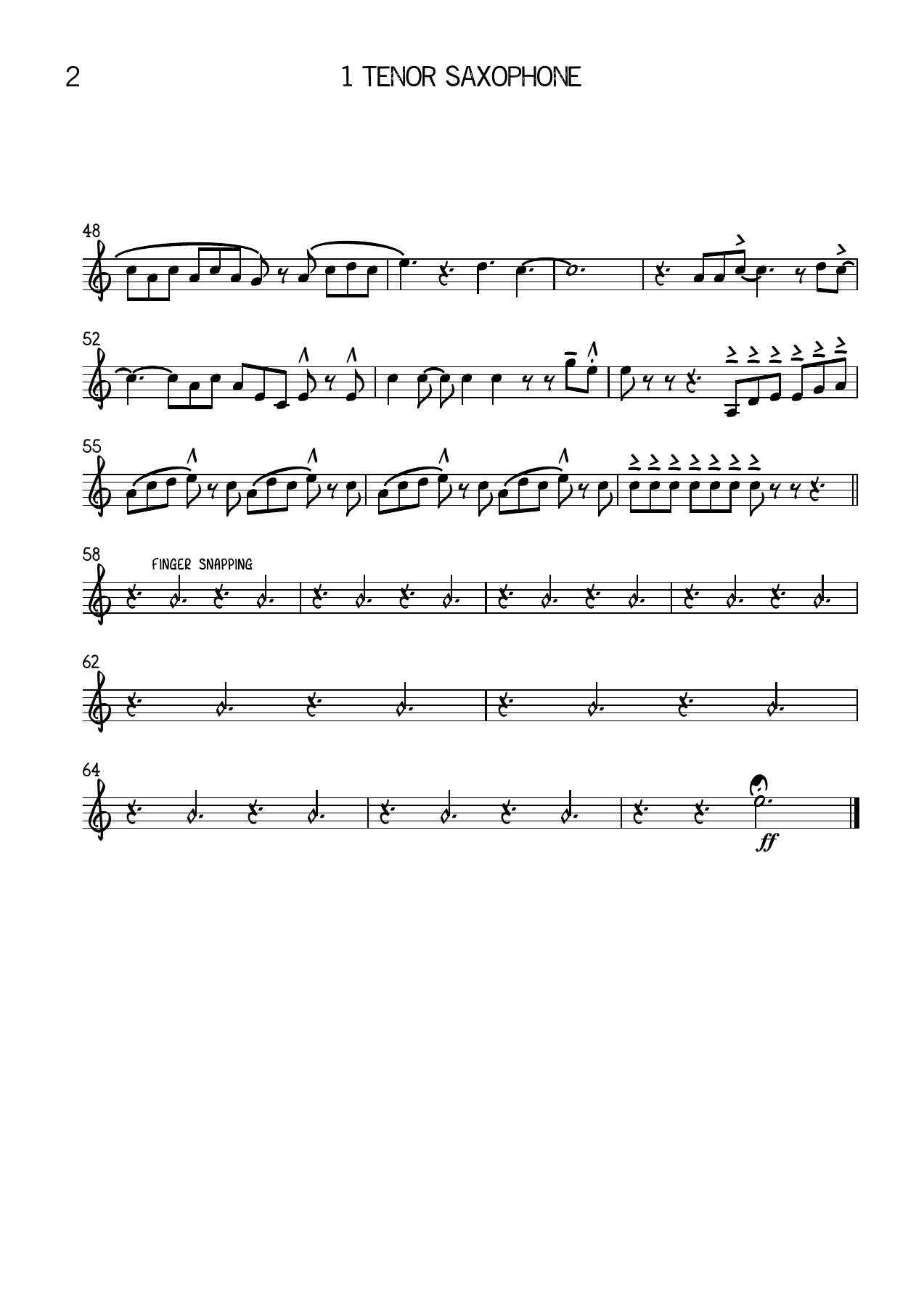 FEELING GOOD-Fm 1 Tenor Saxophone — page 2