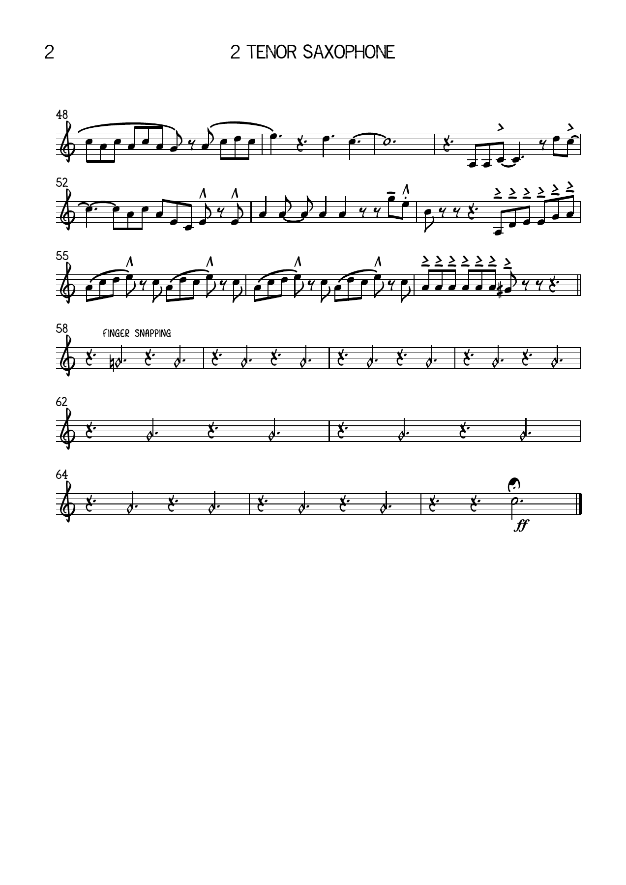 FEELING GOOD-Fm 2 Tenor Saxophone — page 2