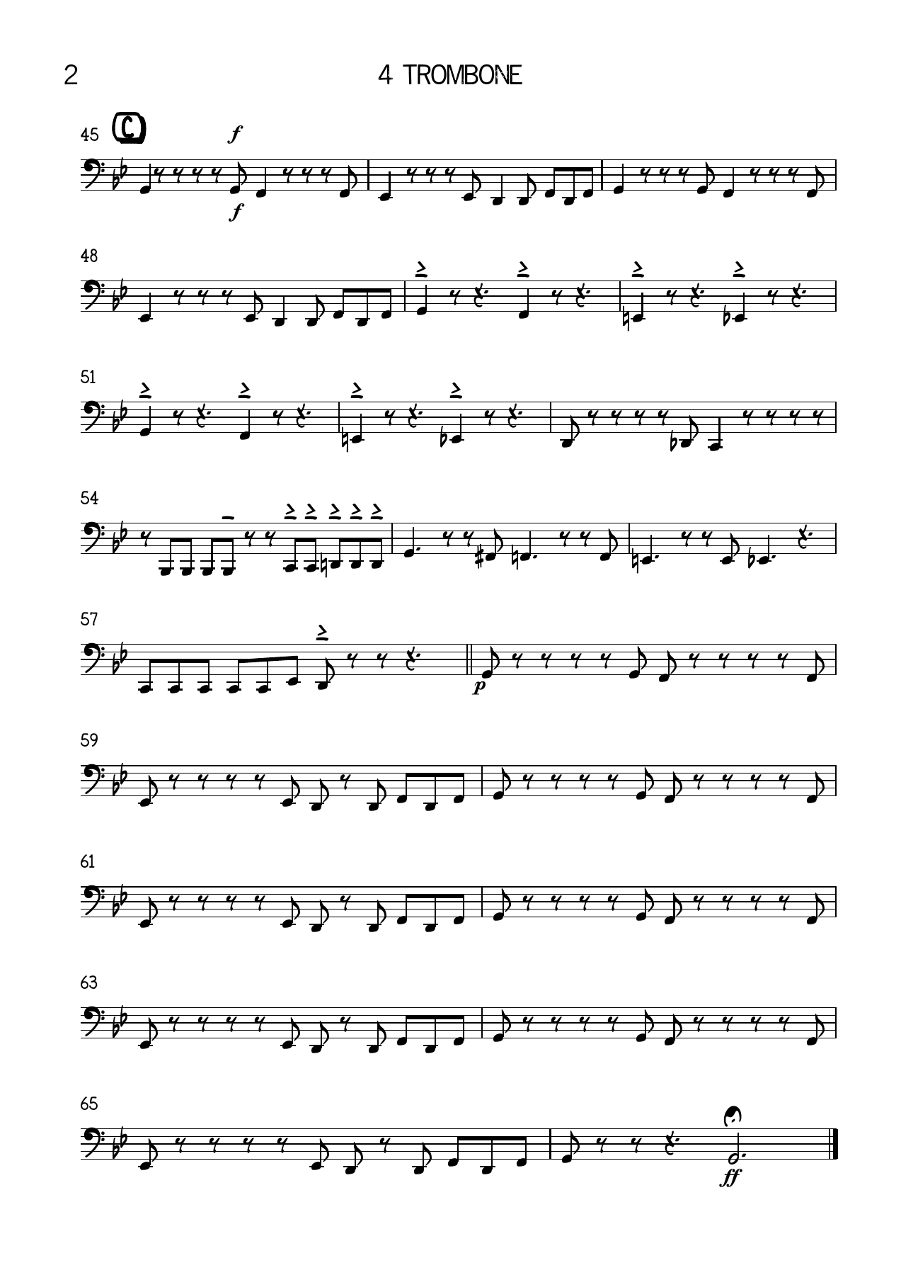 FEELING GOOD-Fm 4 Trombone — page 2