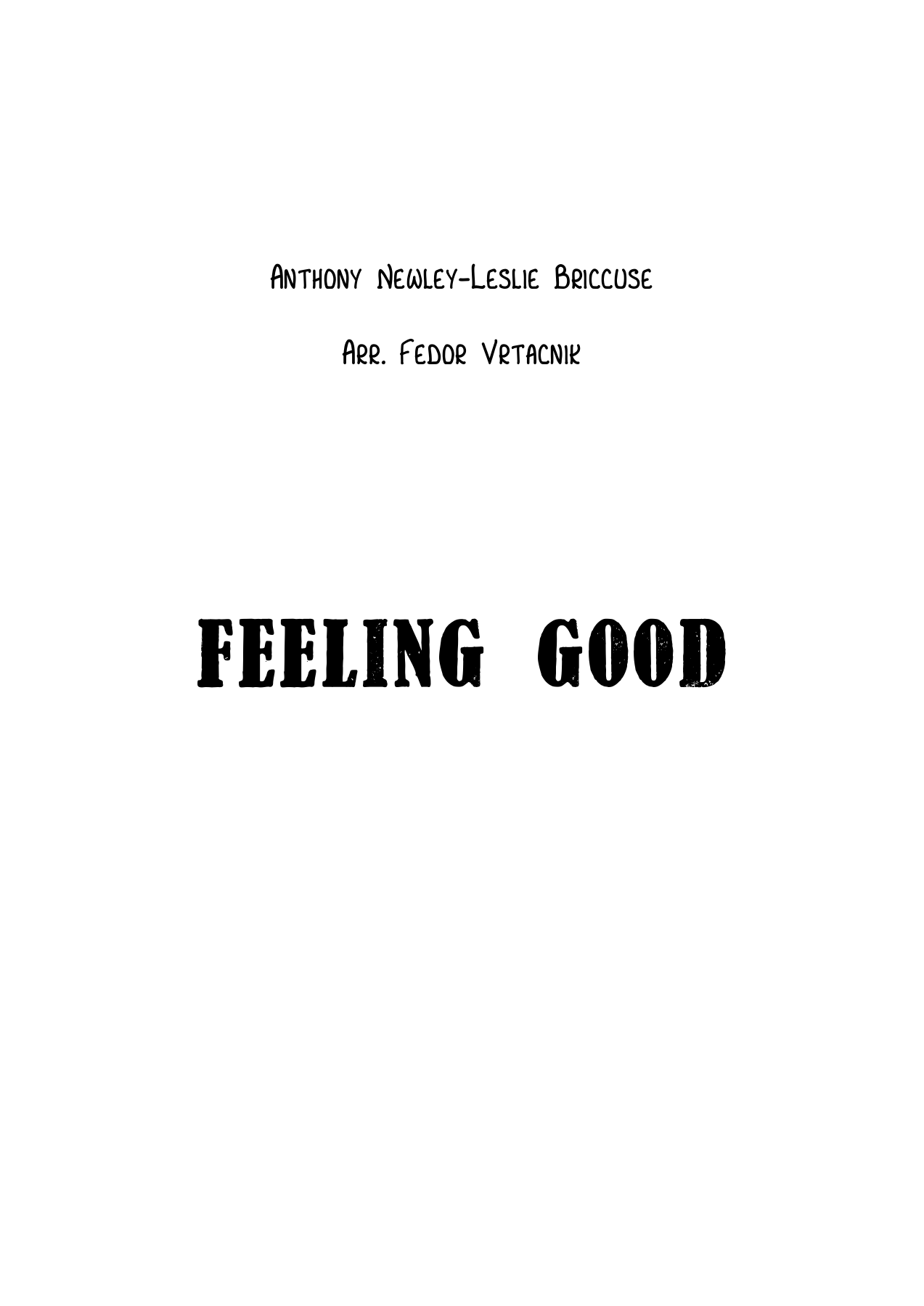 FEELING GOOD-Fm.pdf conductor — sheet music cover (first page)