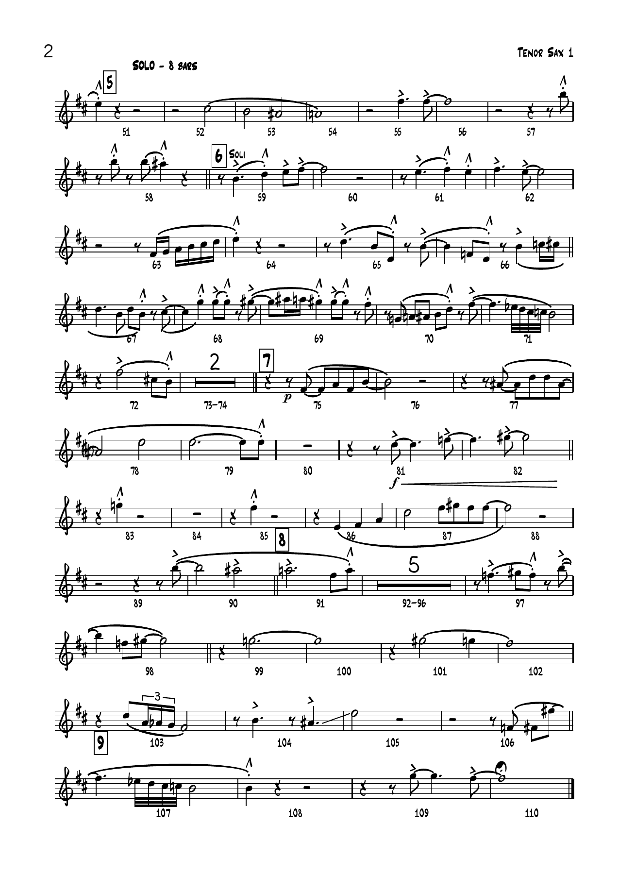JUST FRIENDS -Cmajor Tenor Sax — page 2