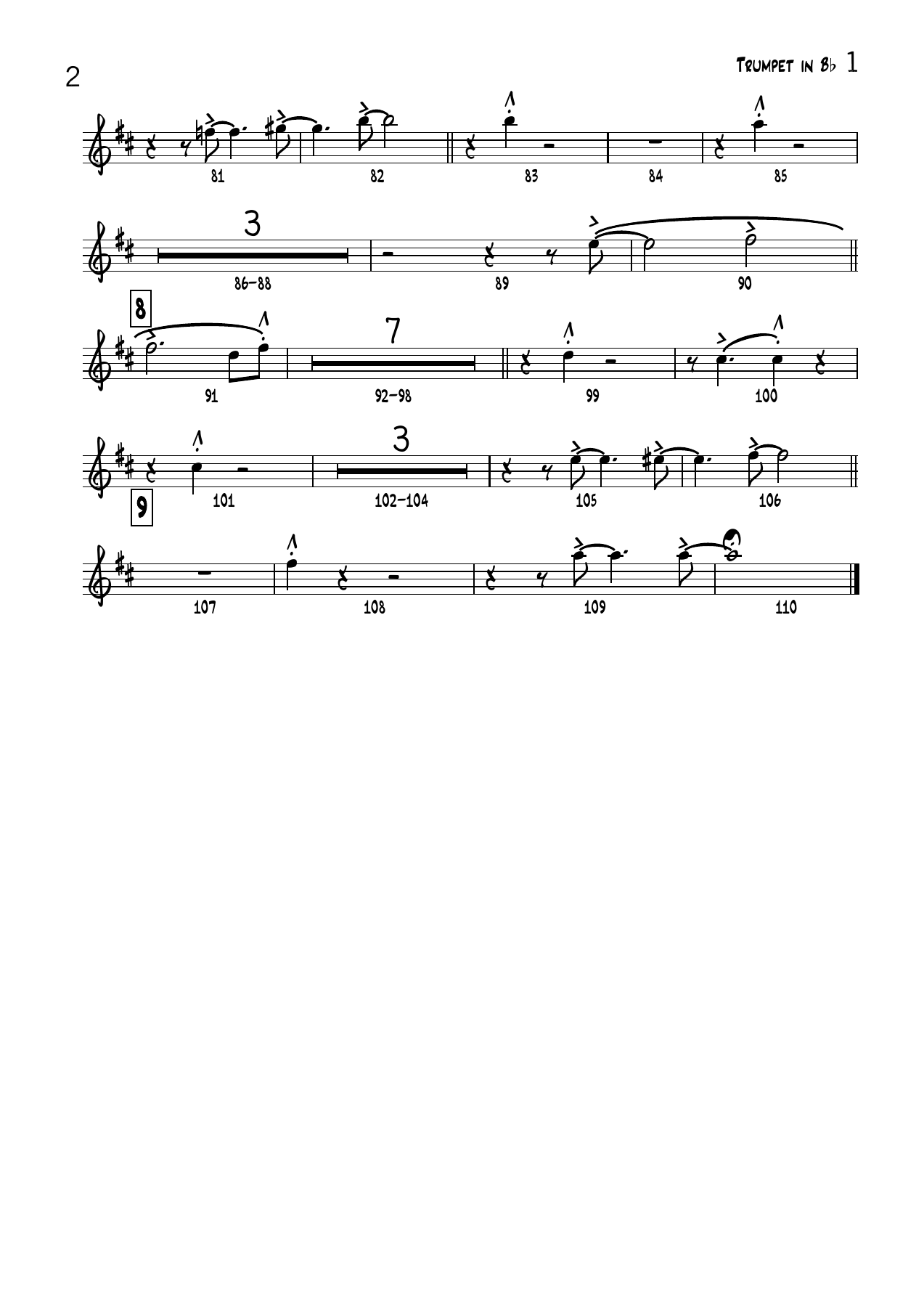 JUST FRIENDS -Cmajor Trumpet in Bb — page 2