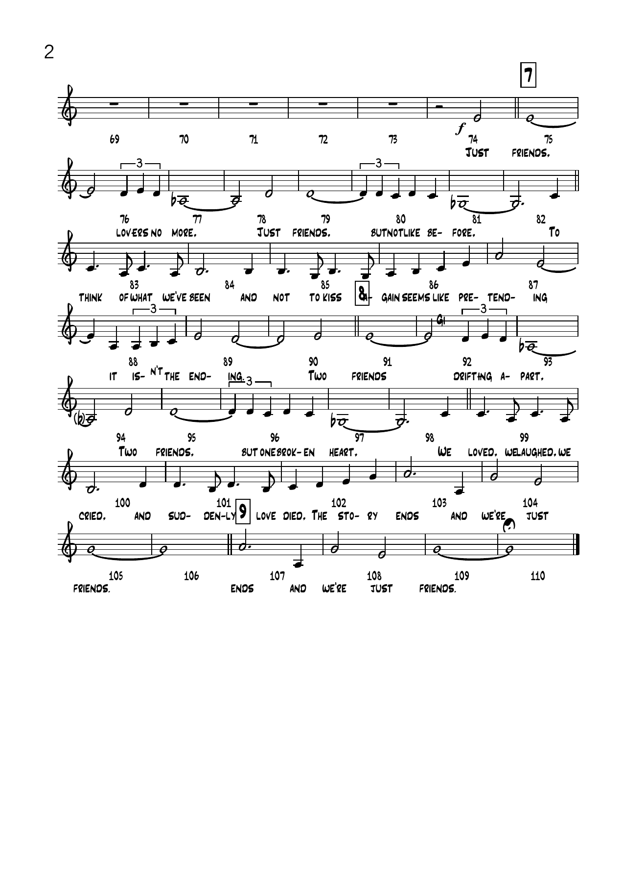 JUST FRIENDS -Cmajor Voice — page 2