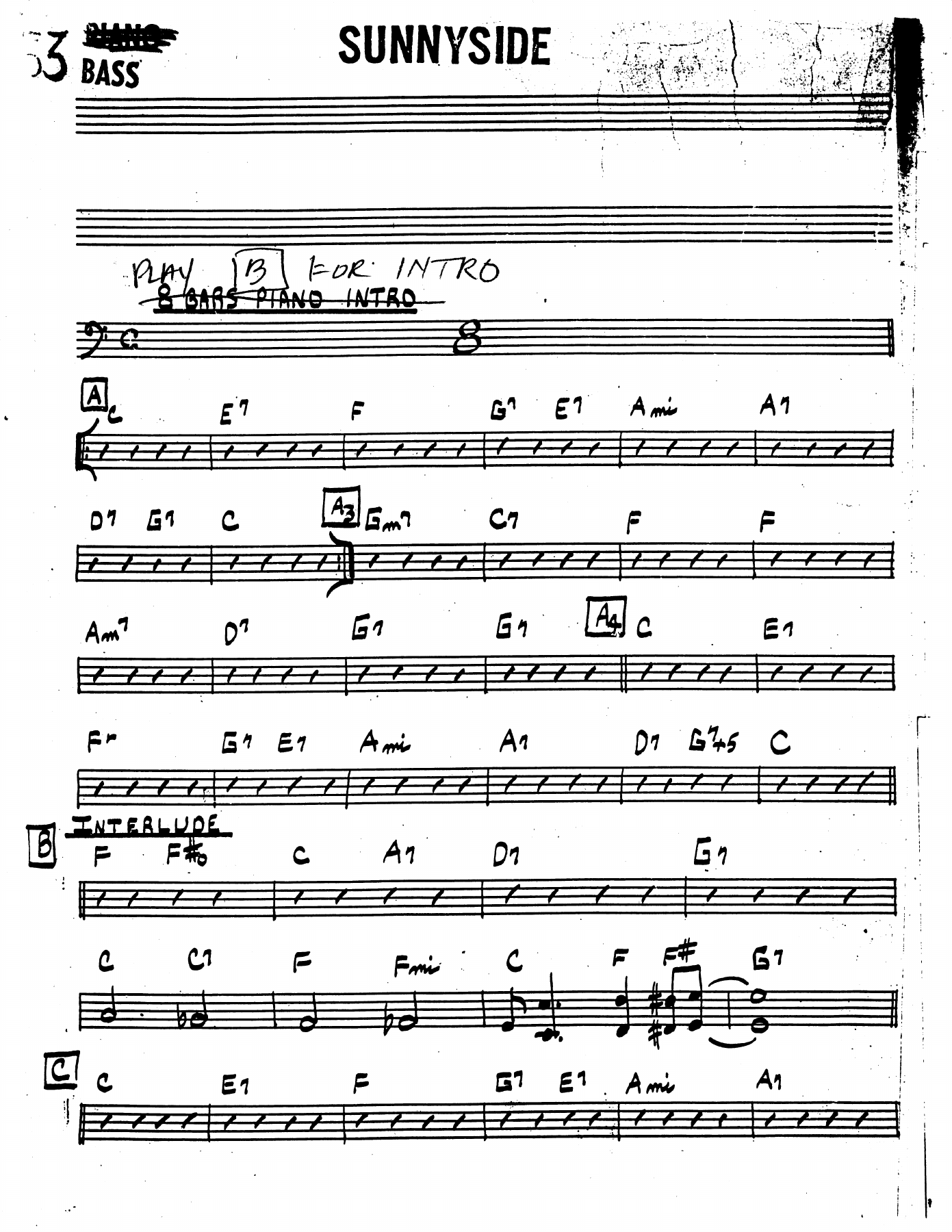 Rhythm 2 bass sunny side — page 1