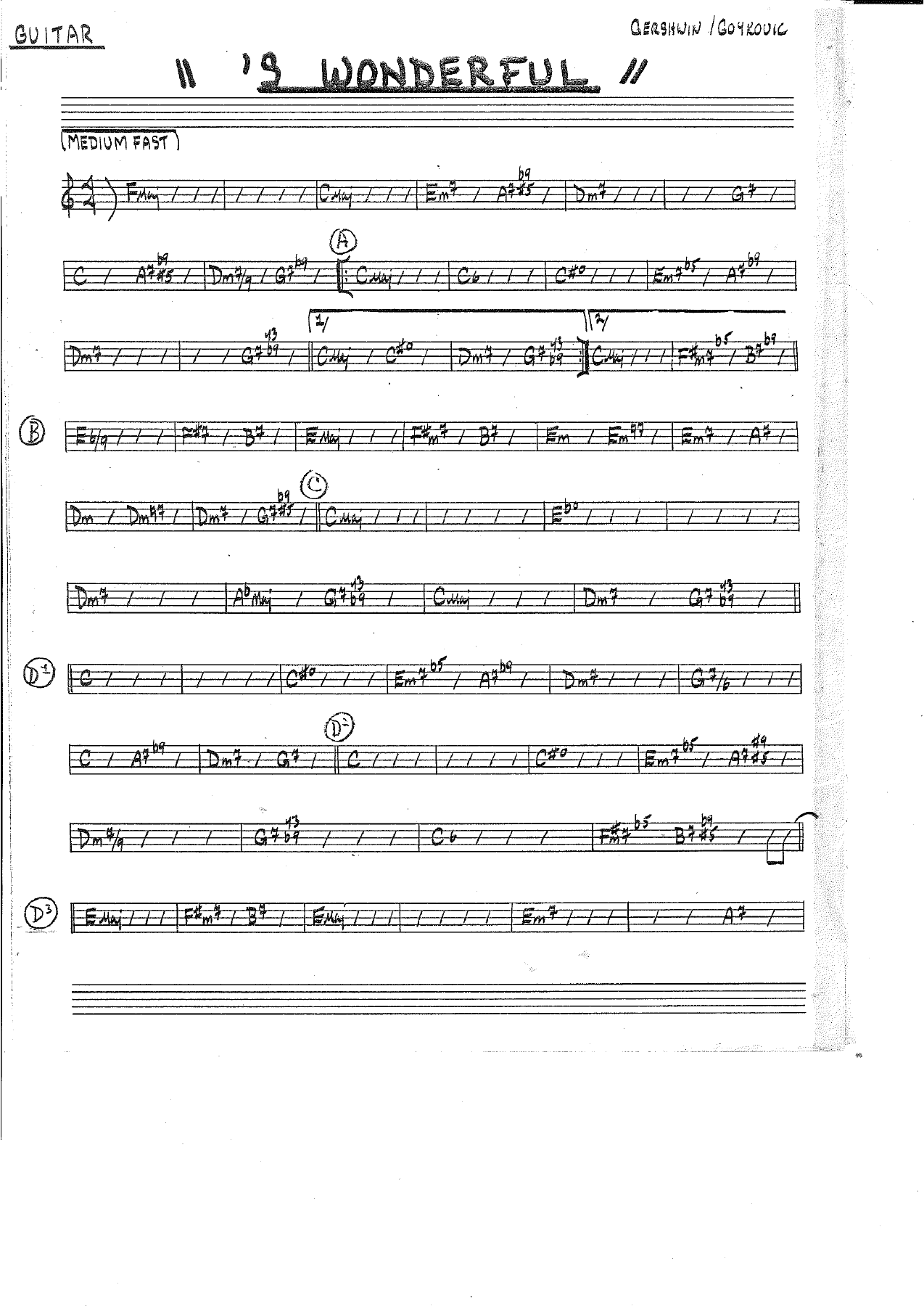 Guit — sheet music cover (first page)