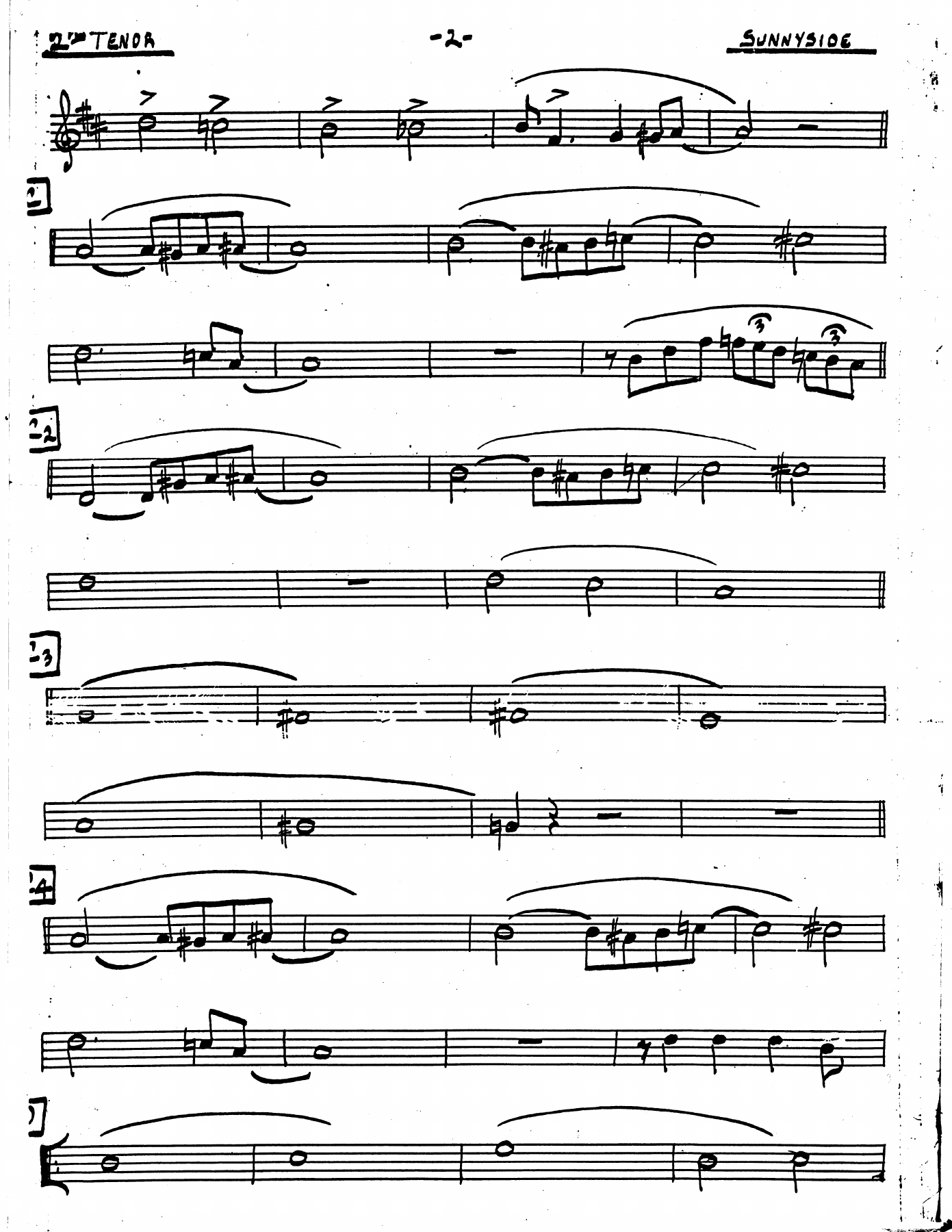 Sax 2 ten sunny side — page 2
