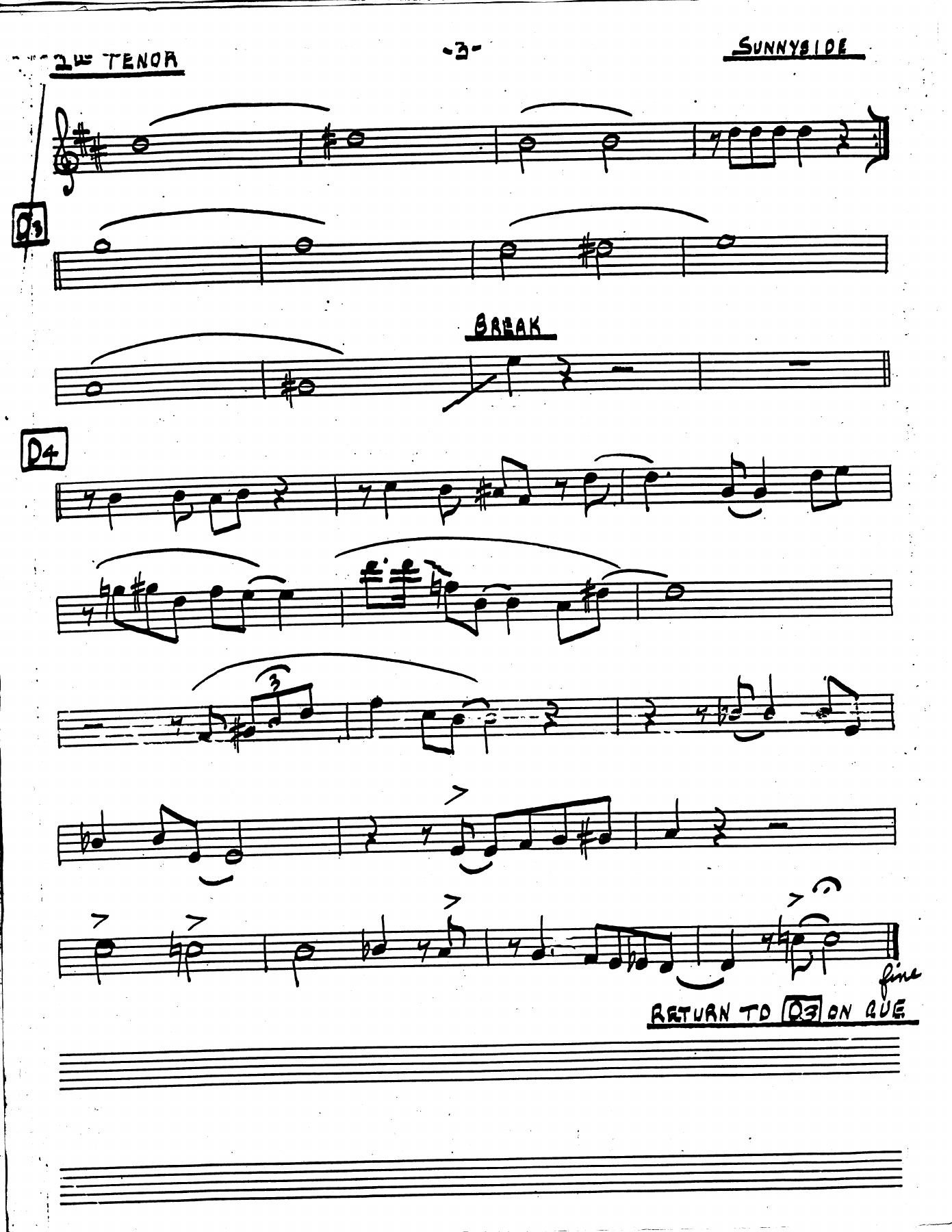 Sax 2 ten sunny side — page 3