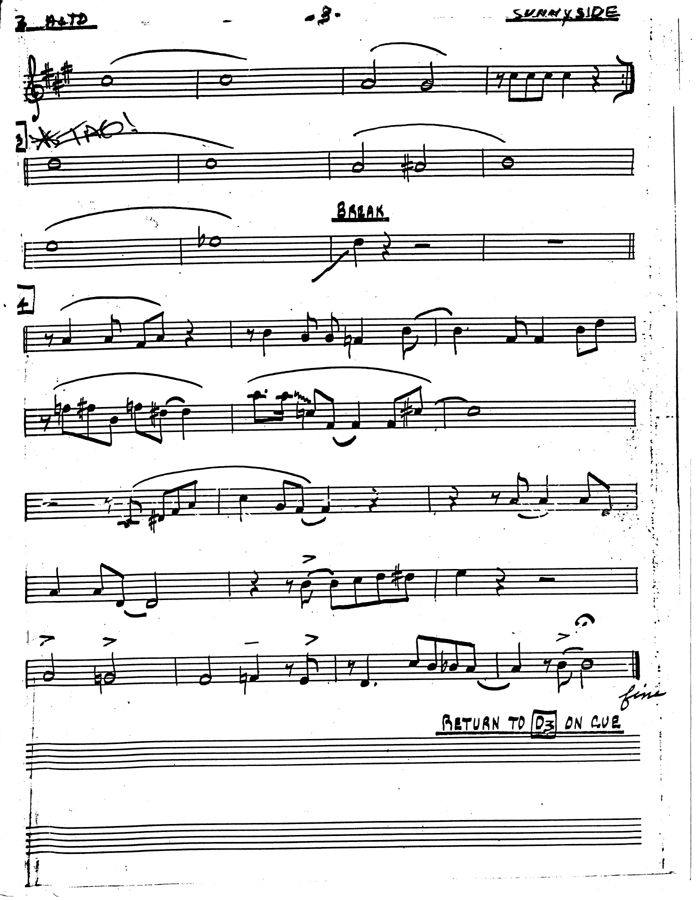 Sax 3 alto sunny side — page 3