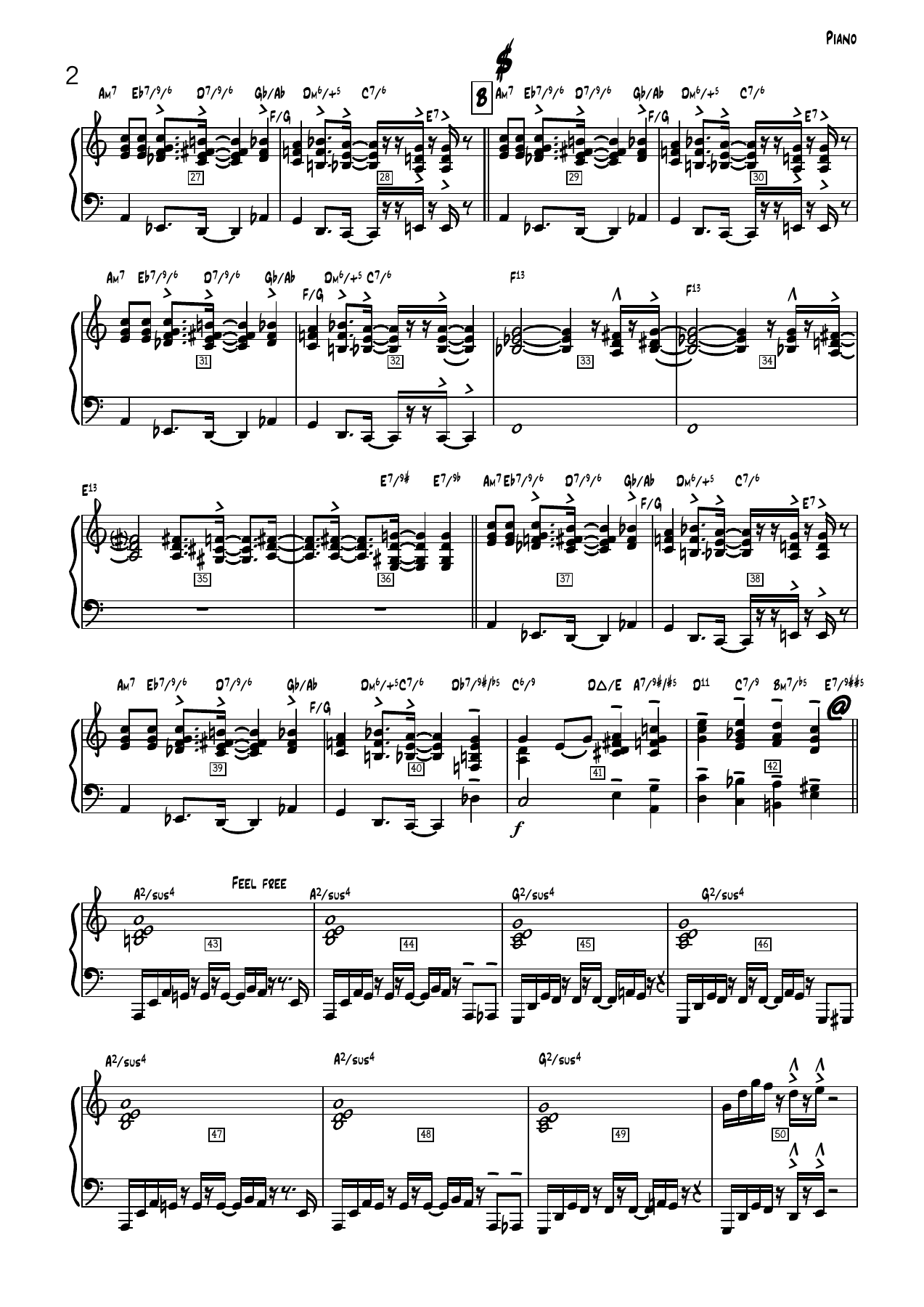 SUMMERTIME - vocal & big band Piano — page 2