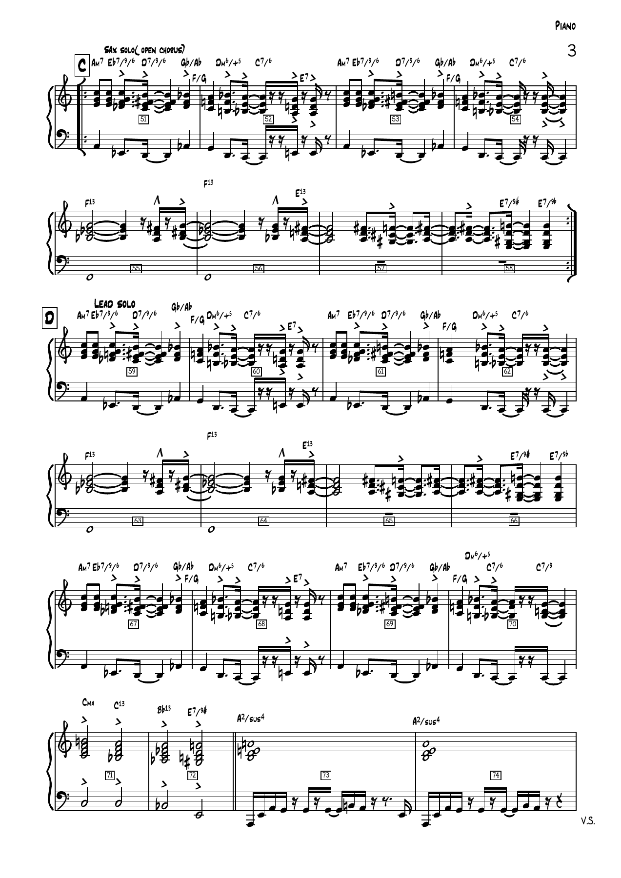 SUMMERTIME - vocal & big band Piano — page 3