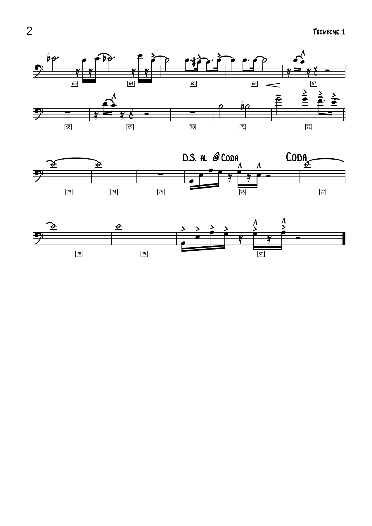 SUMMERTIME - vocal & big band Trombone — page 2