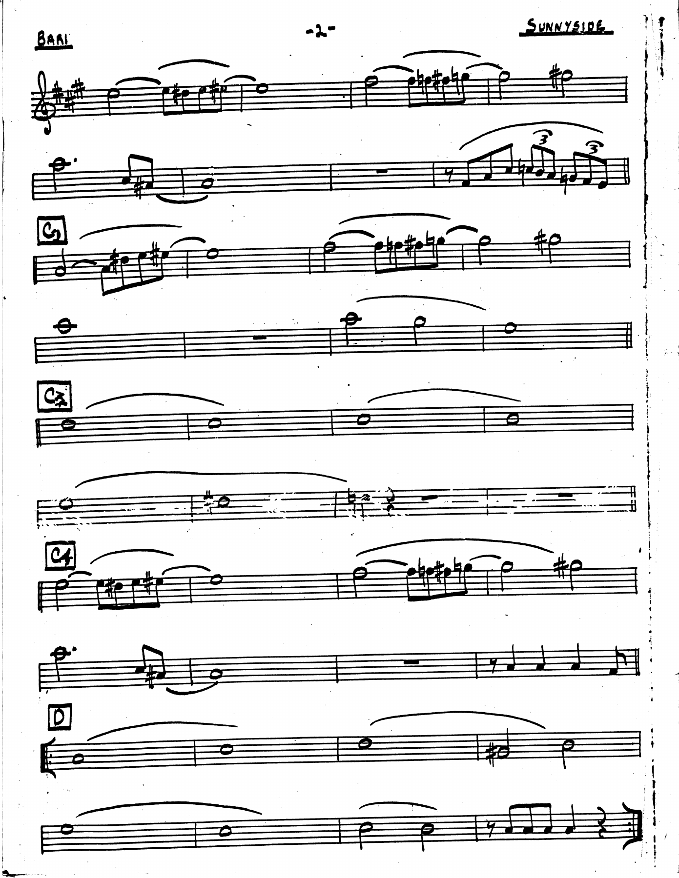 Sax 5 bary sunny side — page 2