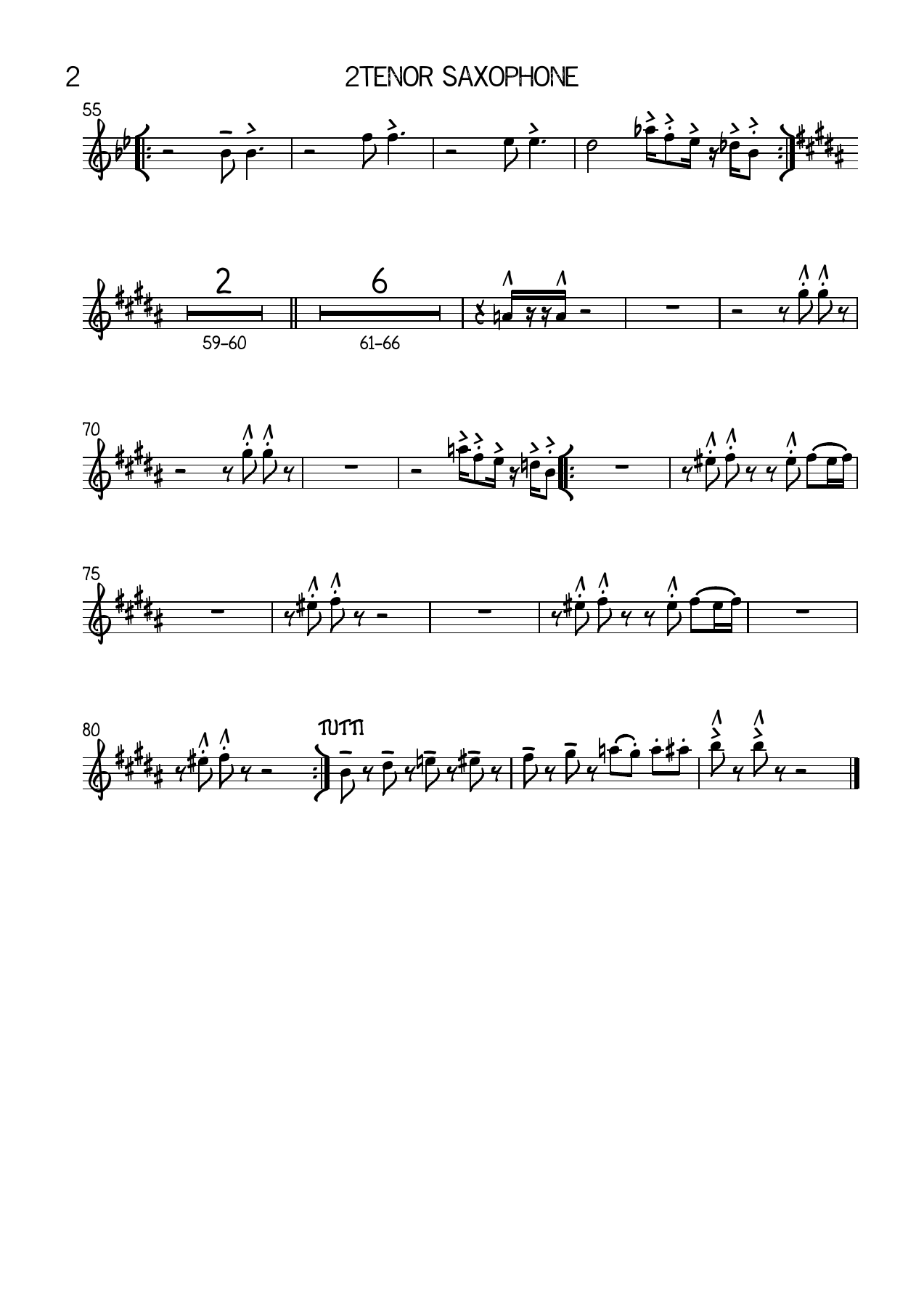 THINK 2Tenor Saxophone — page 2