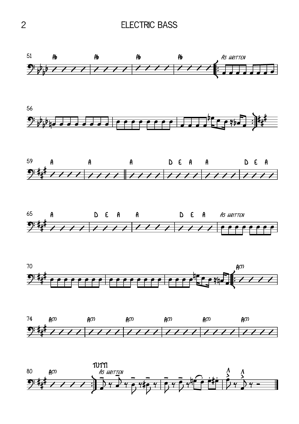 THINK Electric Bass — page 2