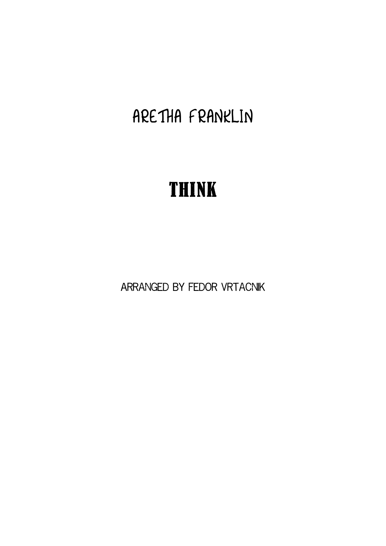 Think-full Score — sheet music cover (first page)