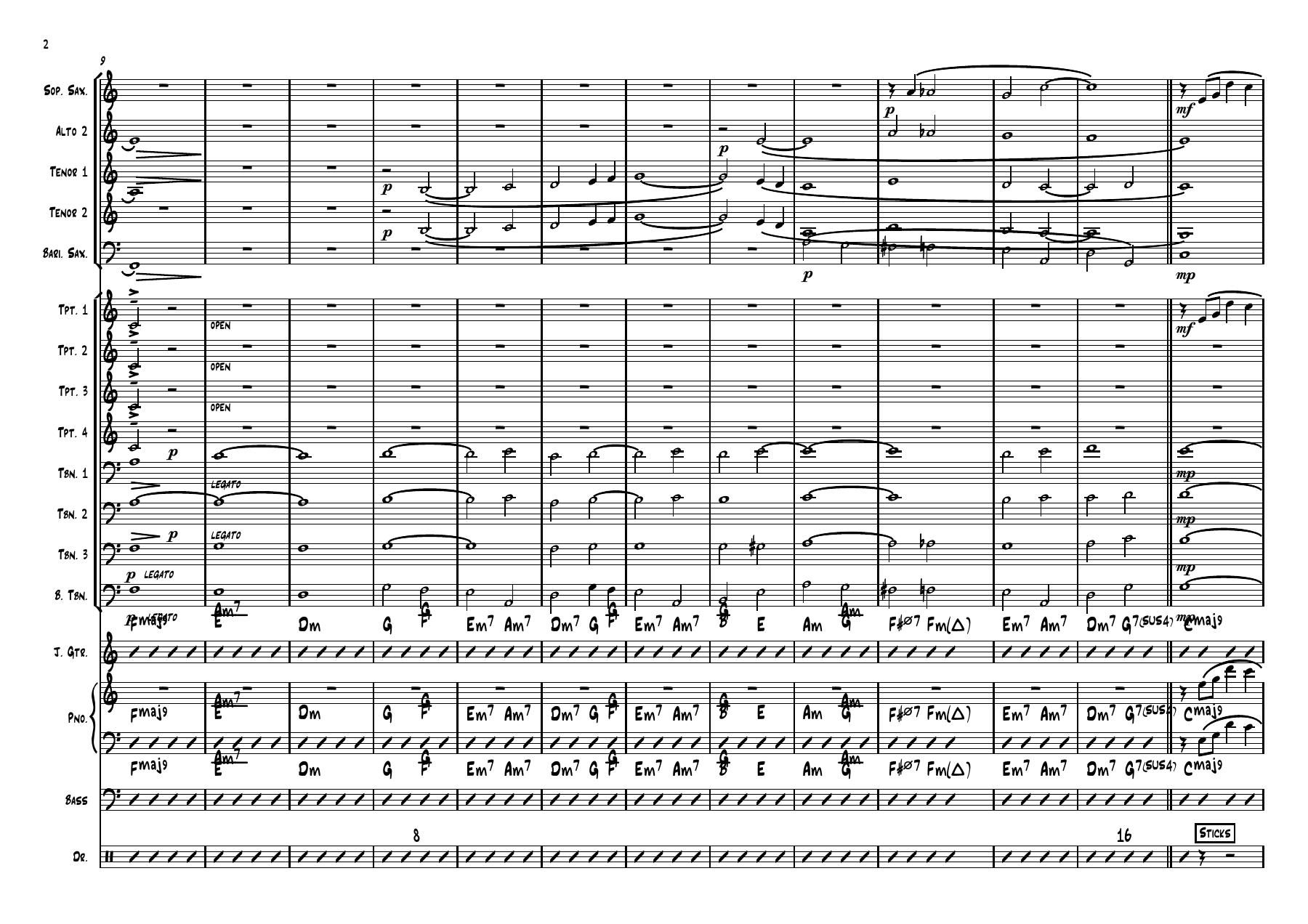 For The First Time SCORE — page 2