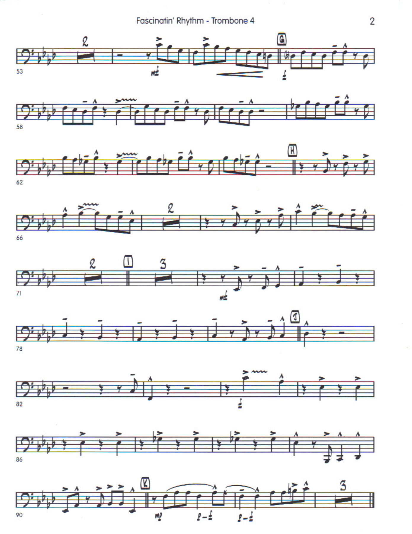 Fascinatin rythm trombone — page 2