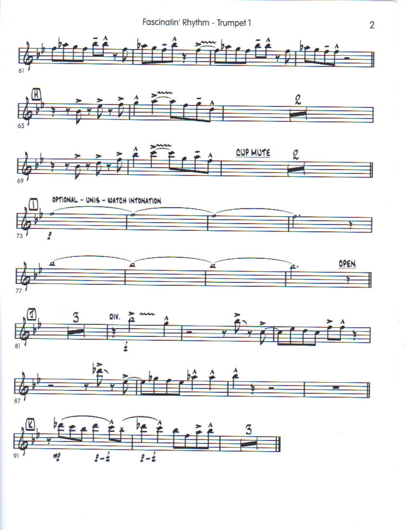 Fascinatin rythm trumpet — page 2