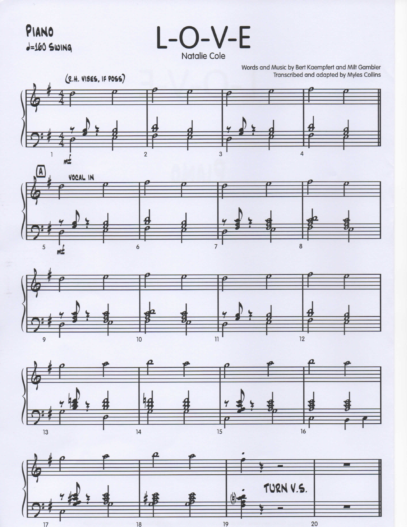 LOVE piano pg1 — sheet music cover (first page)