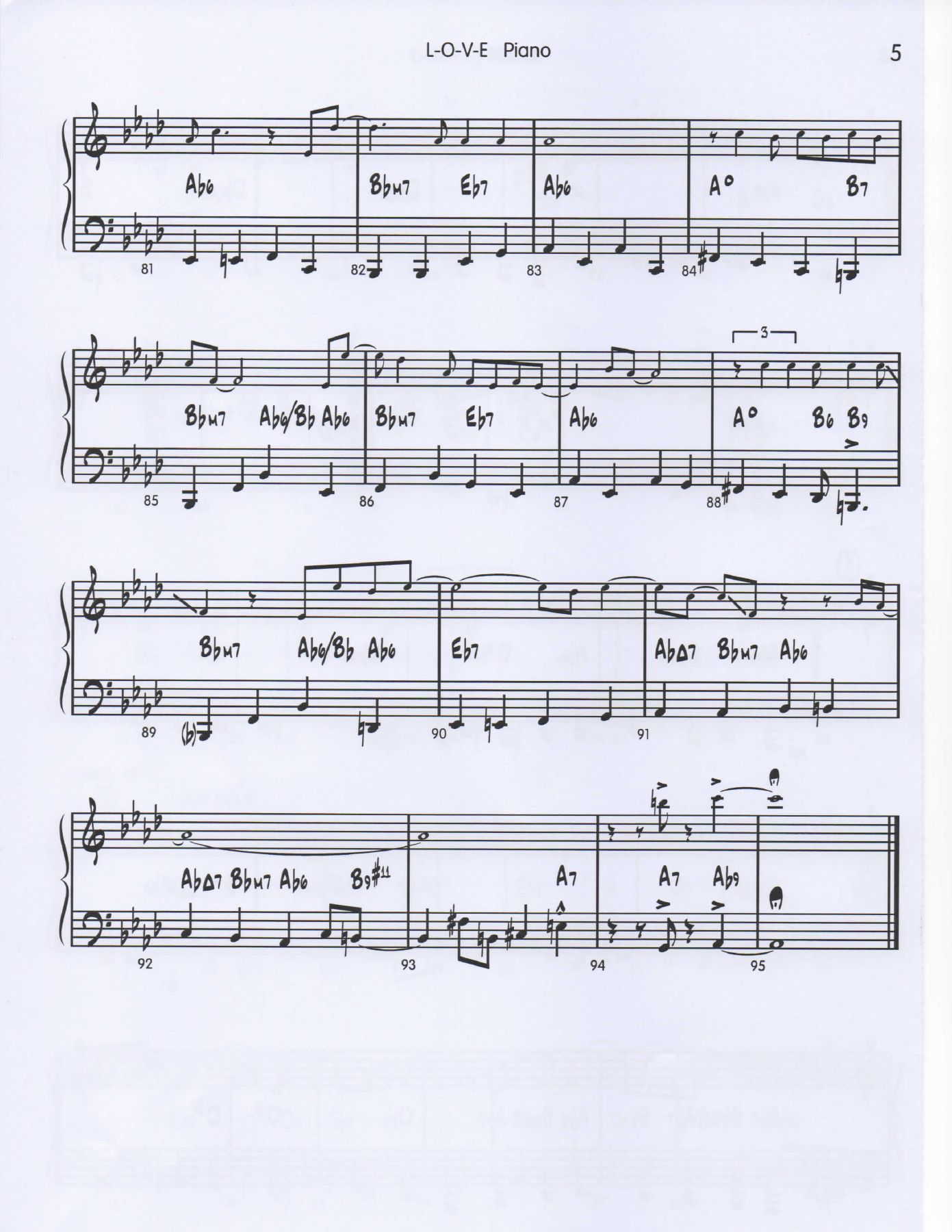 LOVE piano pg5 — sheet music cover (first page)
