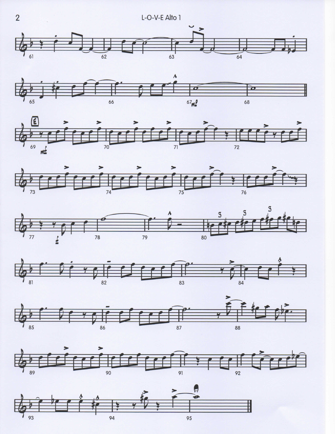 LOVE Sax1Alto1 pg2 — big_band_vocal sheet music arranged by Mr. X | Jazz Standard