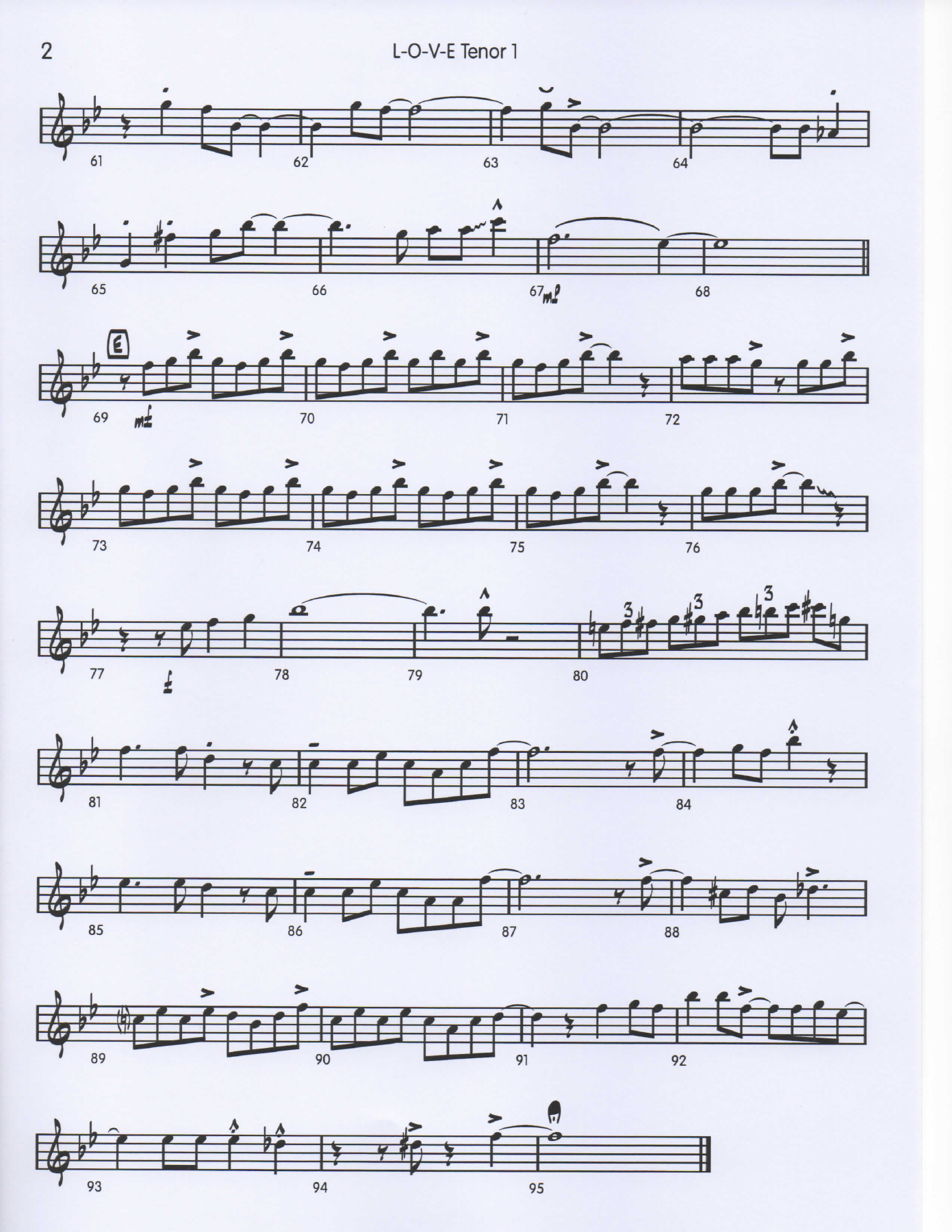 LOVE Sax3Tenor1 pg2 — sheet music cover (first page)
