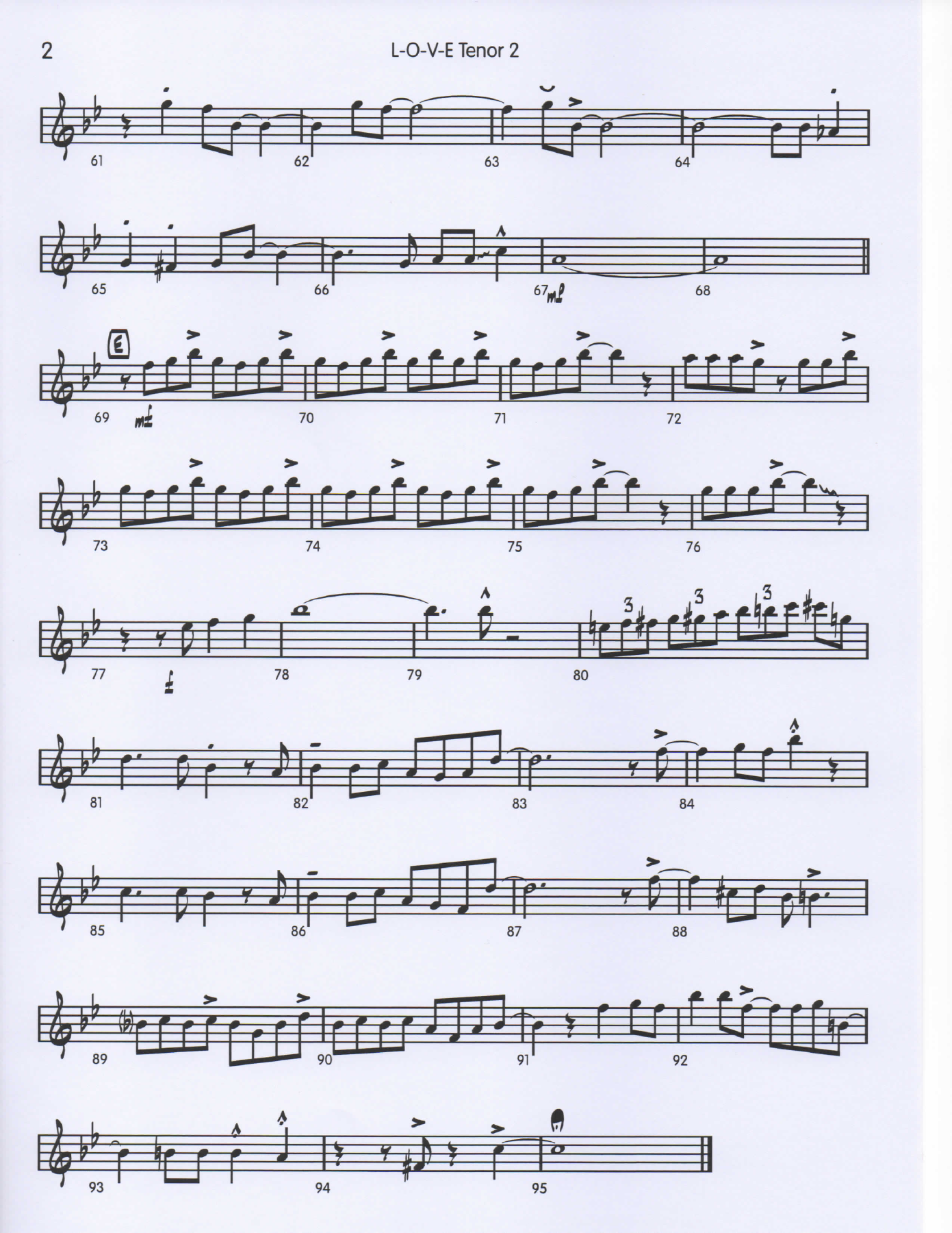 LOVE Sax4Tenor2 pg2 — sheet music cover (first page)