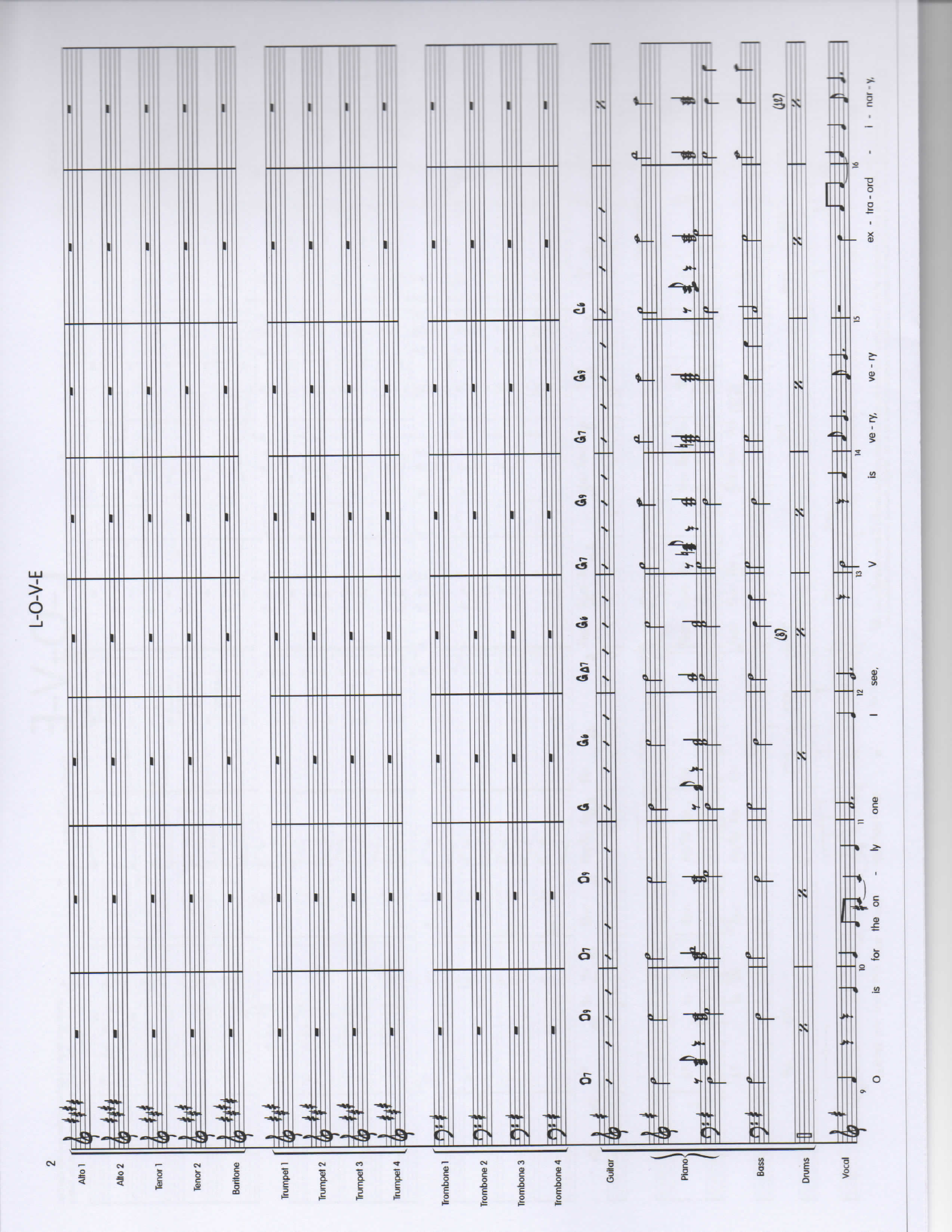 LOVE Score pg2 — sheet music cover (first page)