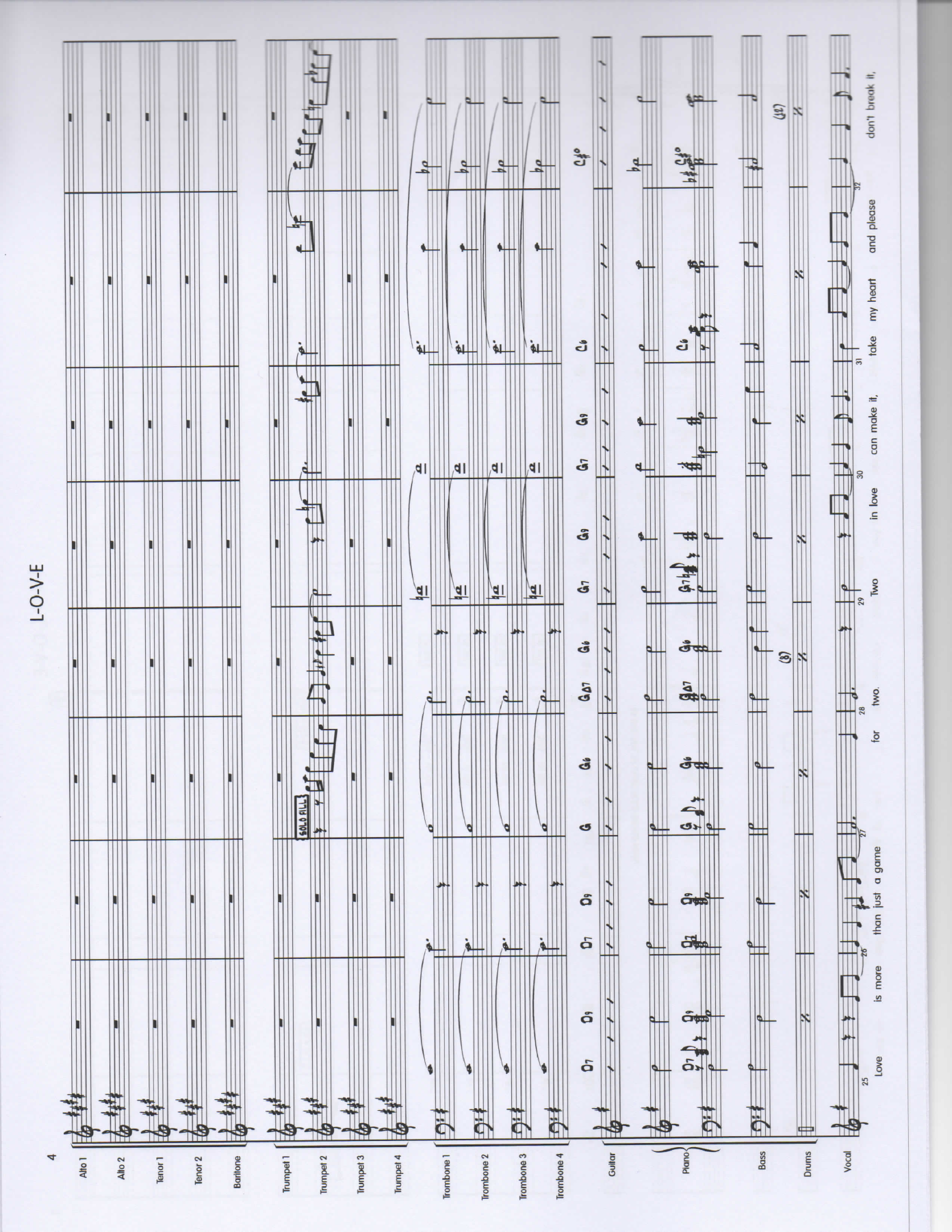 LOVE Score pg4 — sheet music cover (first page)