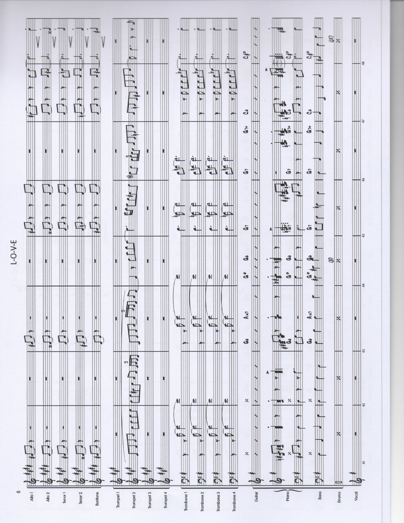 LOVE Score pg6 — sheet music cover (first page)