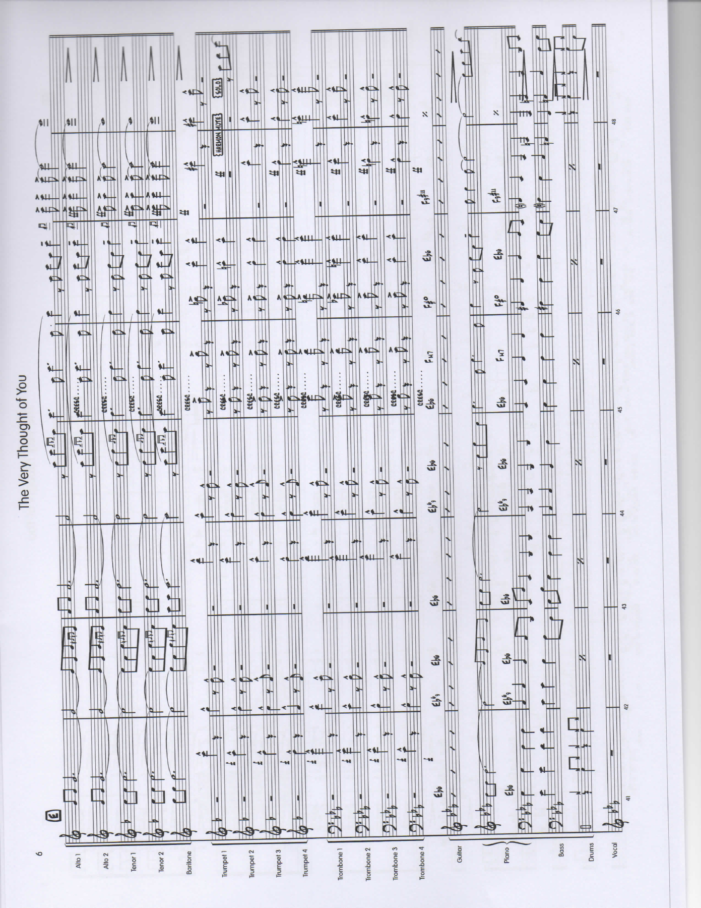 The Very Thought of You Score pg6 — sheet music cover (first page)