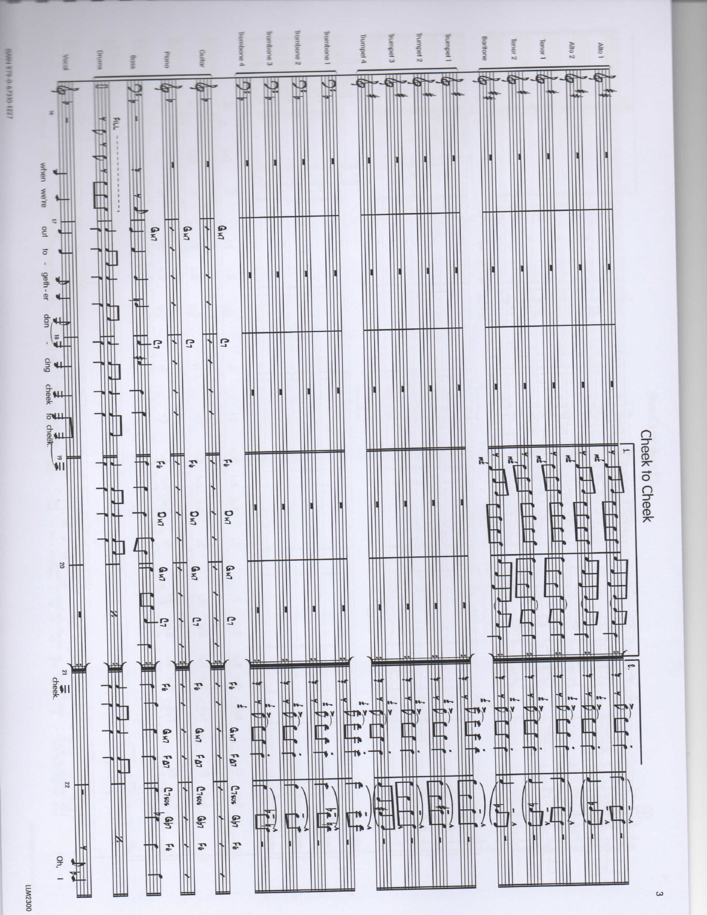 Cheek to Cheek Score pg3 — sheet music cover (first page)