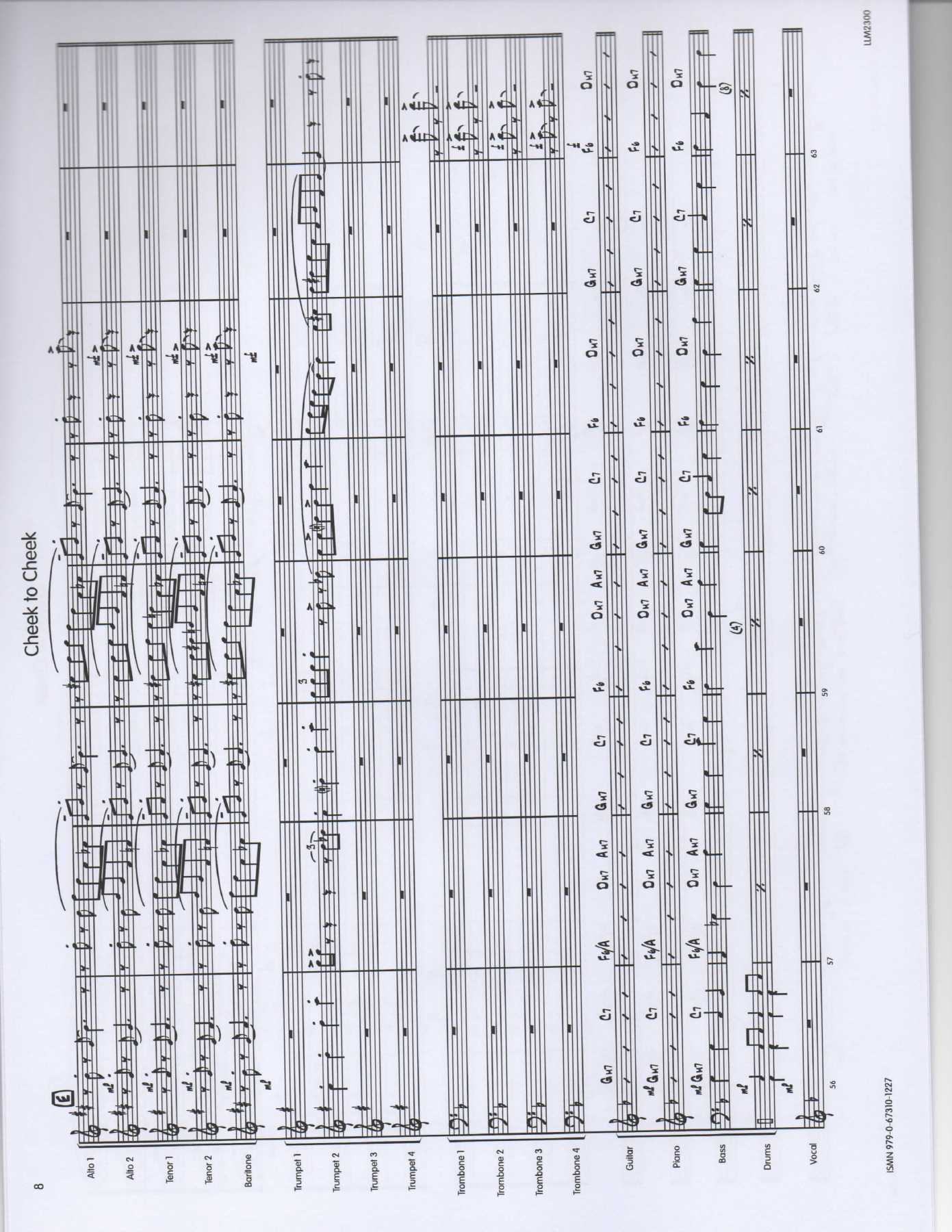 Cheek to Cheek Score pg8 — sheet music cover (first page)