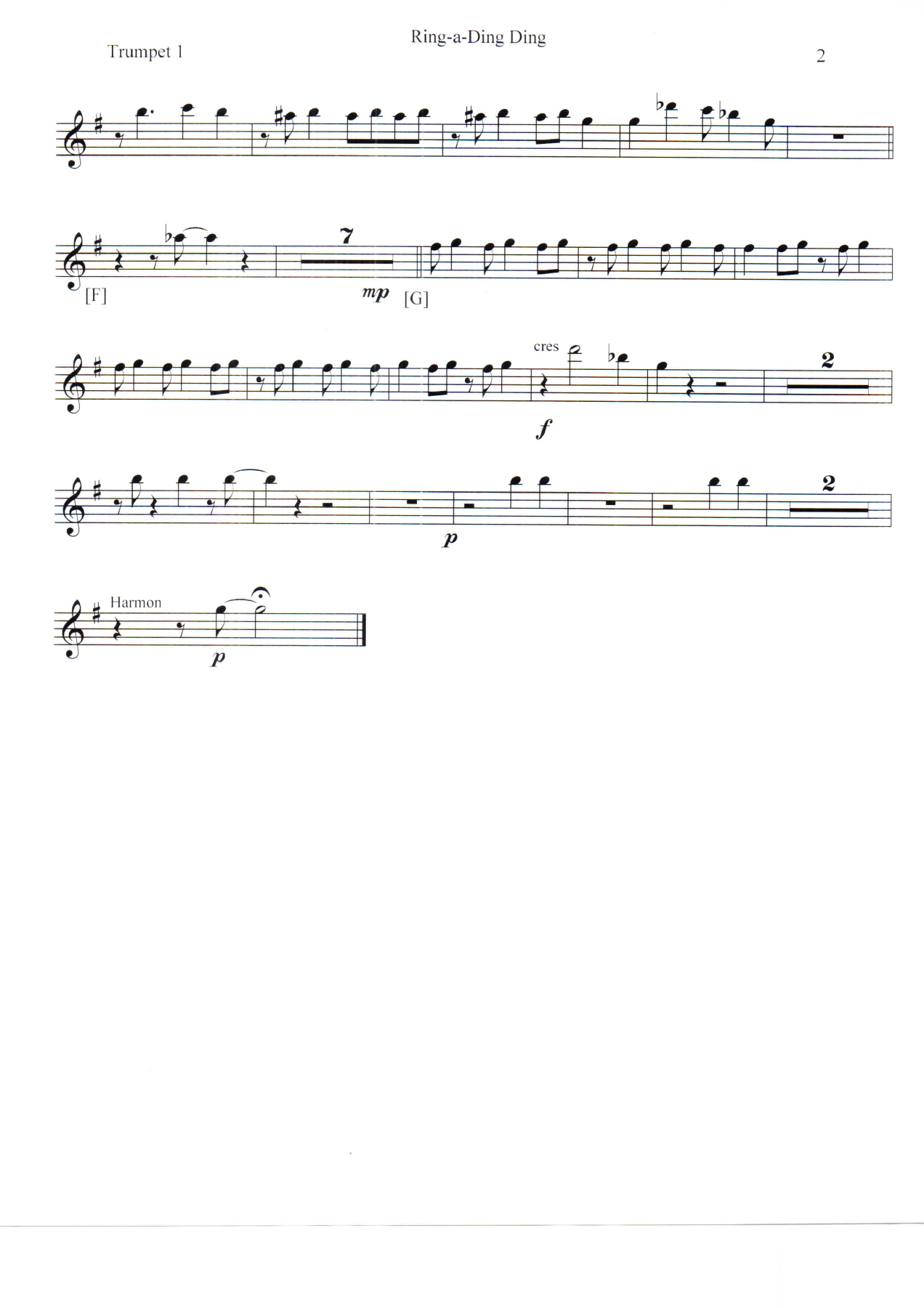 Ring-a-Ding Ding Trumpet — page 2