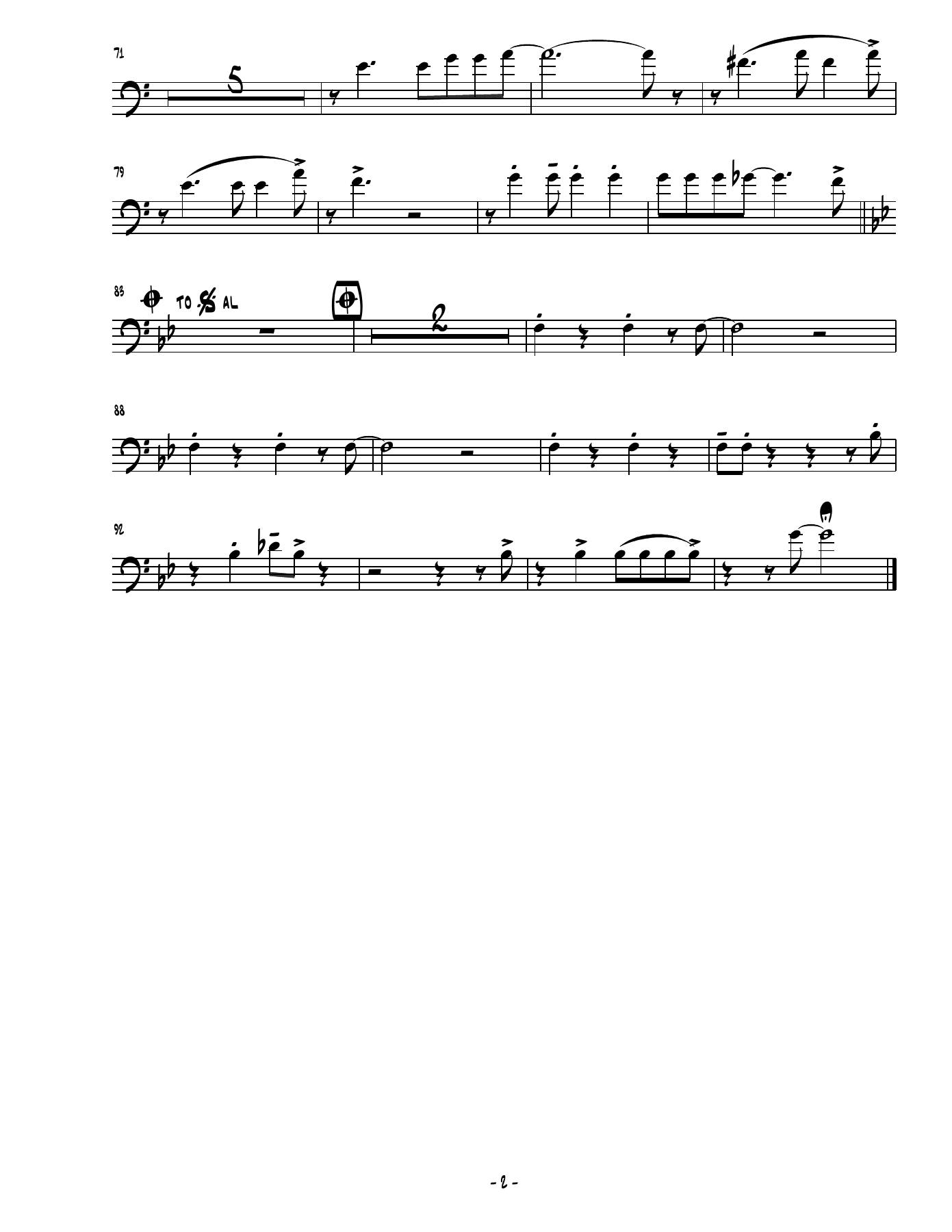 Coffee Song, The - Trombone — page 2