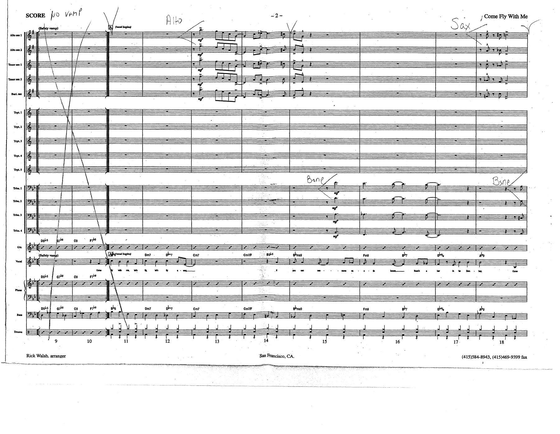 Come Fly - big band — page 2