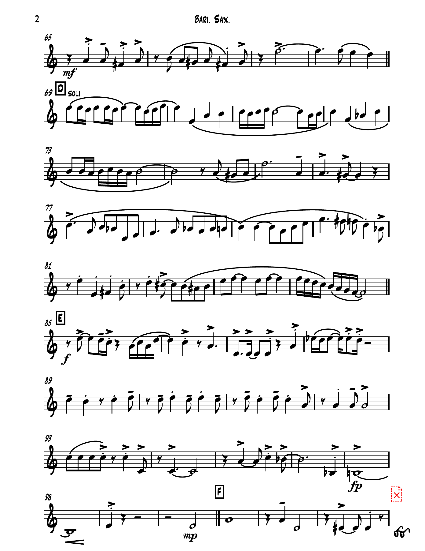 Estate J 01 Bari. Sax. — page 2